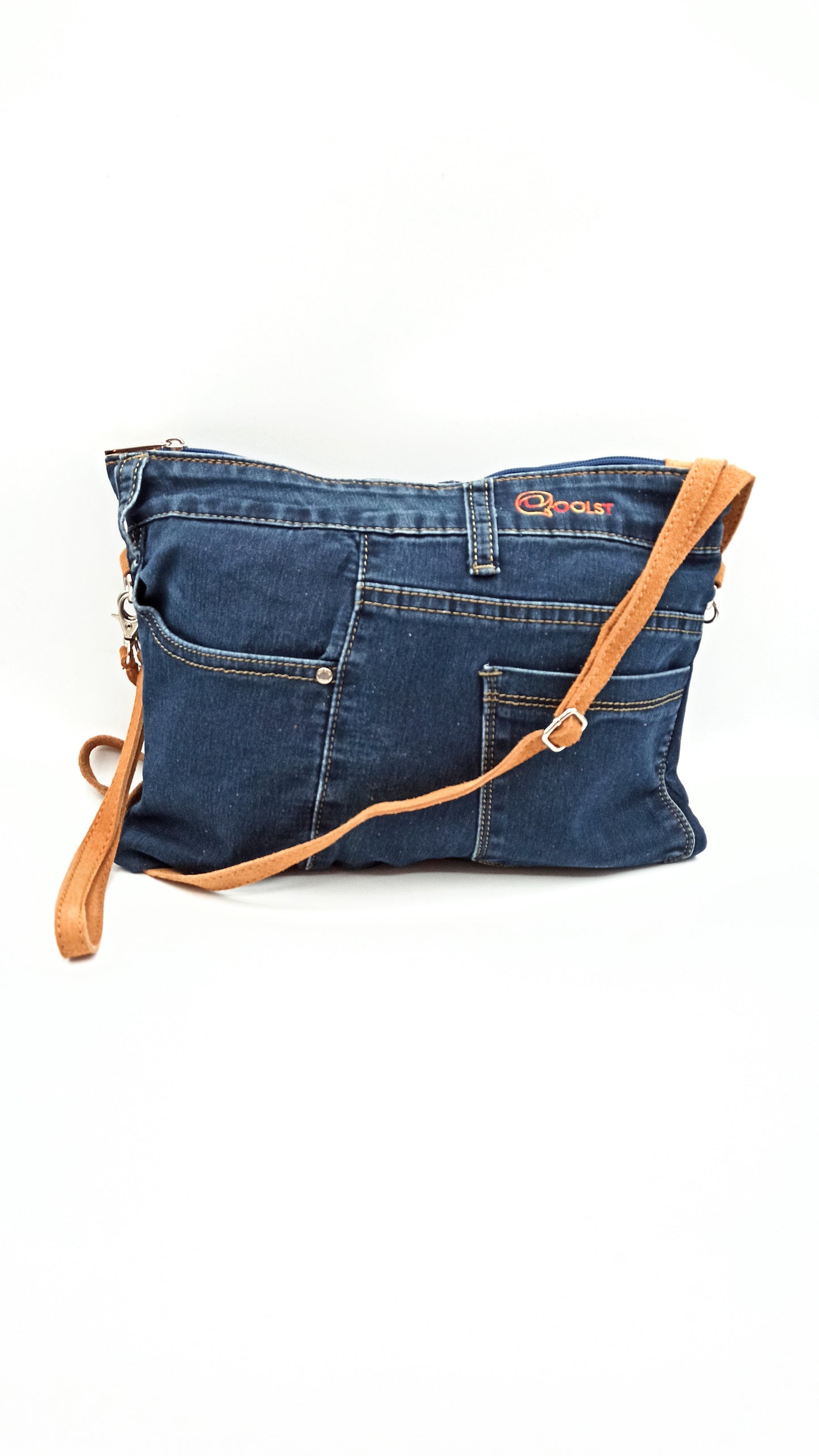 Qoolst Jeans sac en jean pour femmes et hommes, sac à main et sac à bandoulière