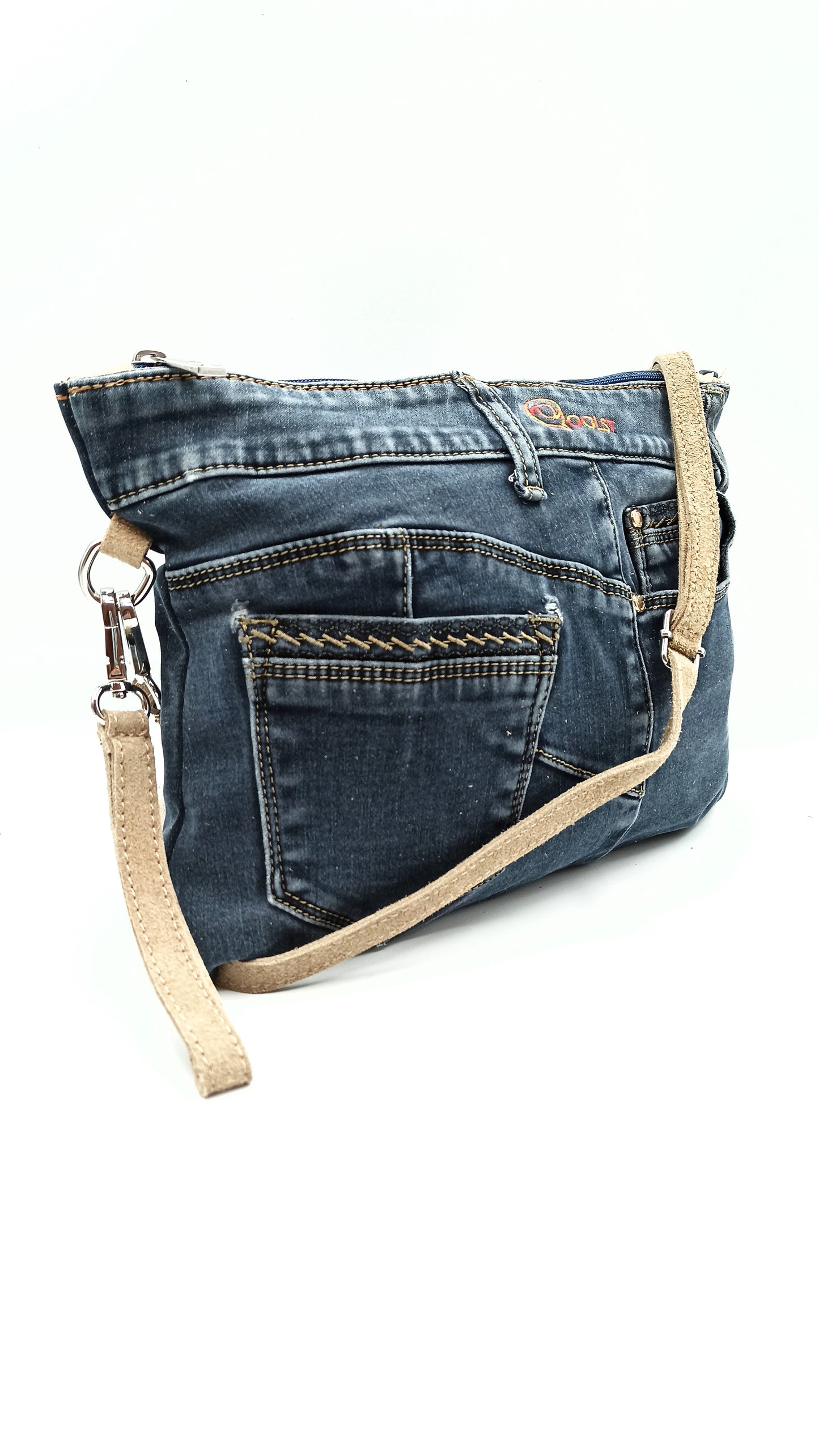 Qoolst Jeans sac en jean pour femmes et hommes, sac à main et sac à bandoulière