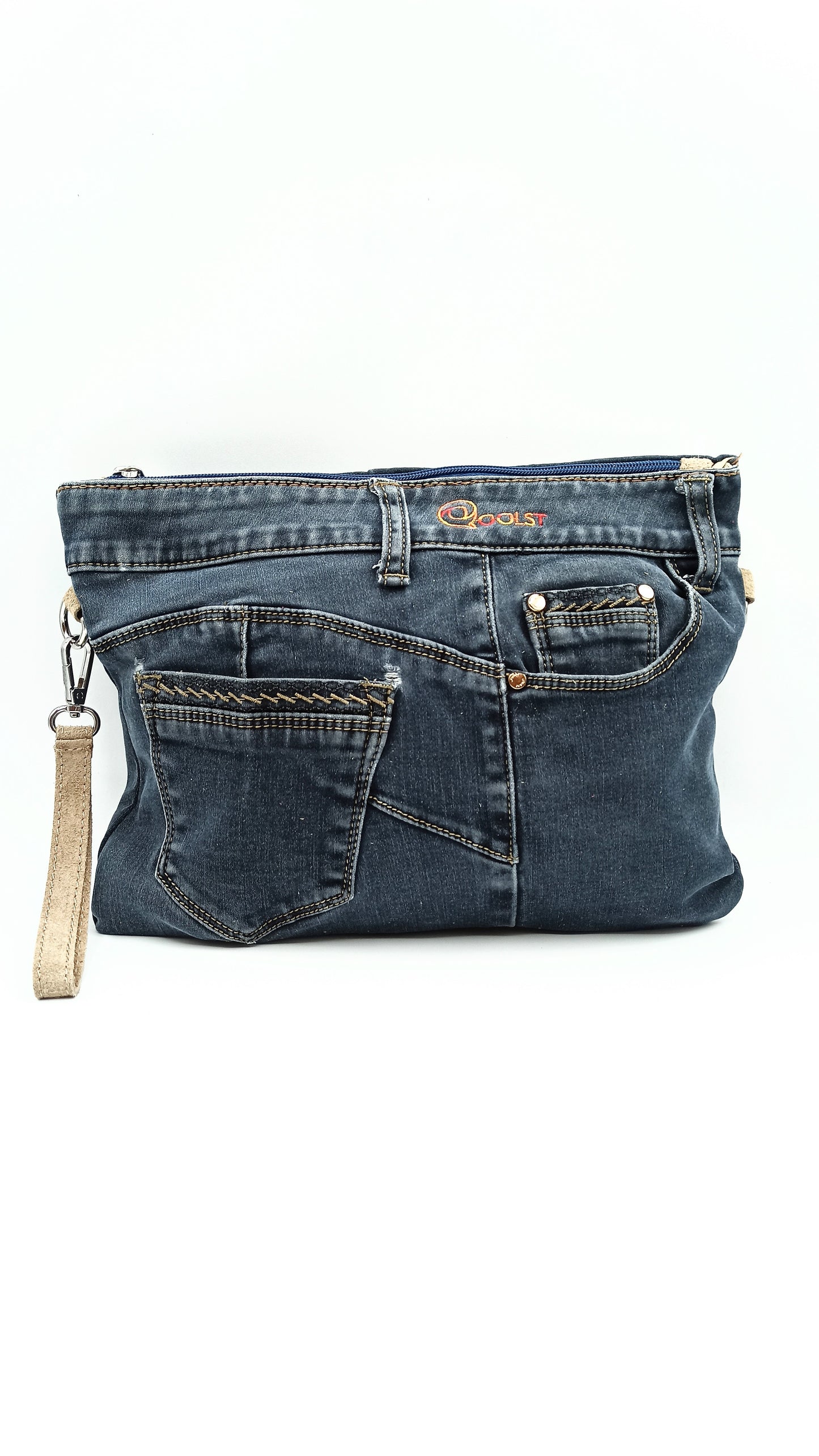 Qoolst Jeans sac en jean pour femmes et hommes, sac à main et sac à bandoulière