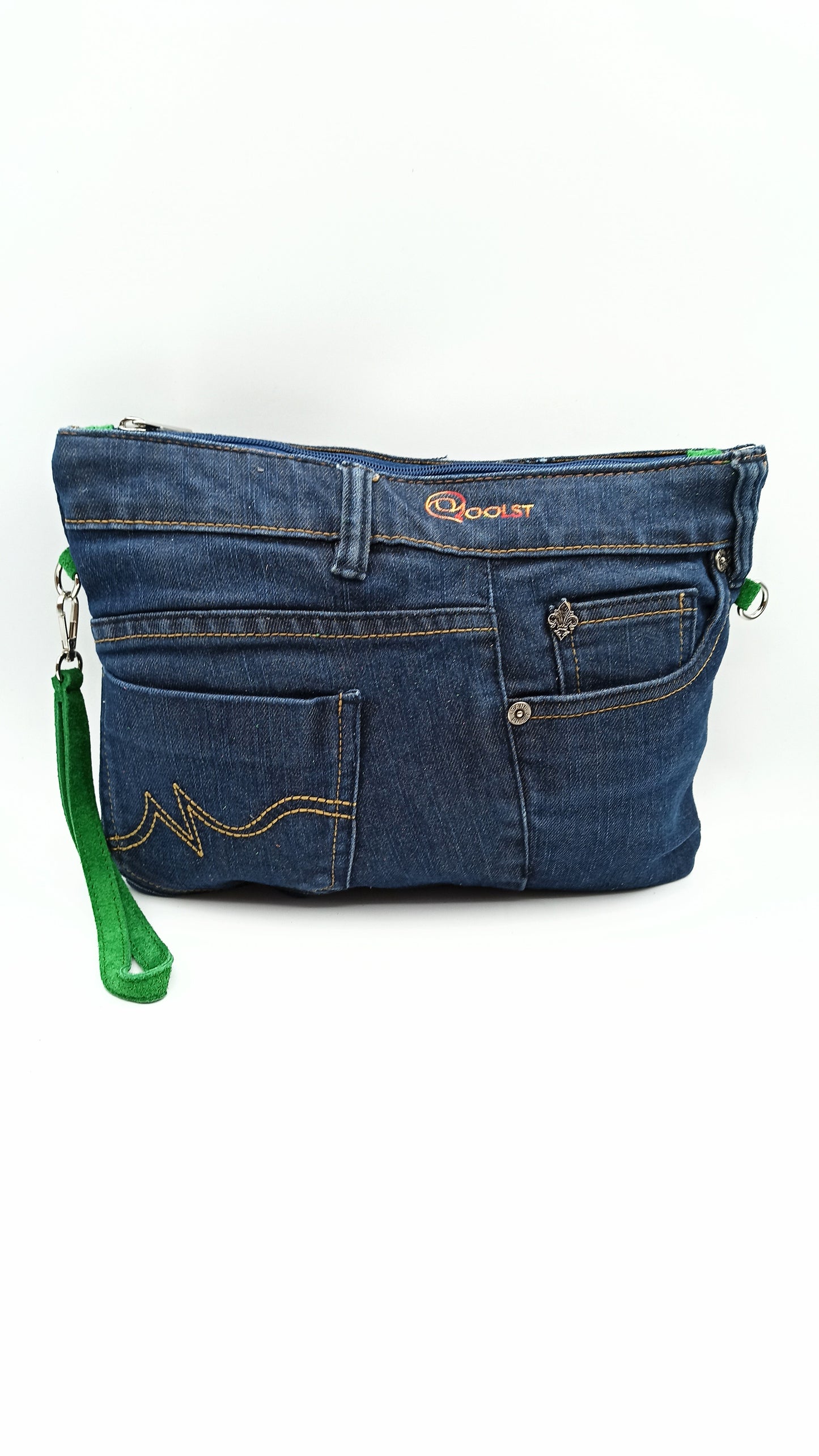Qoolst Jeans sac en jean pour femmes et hommes, sac à main et sac à bandoulière