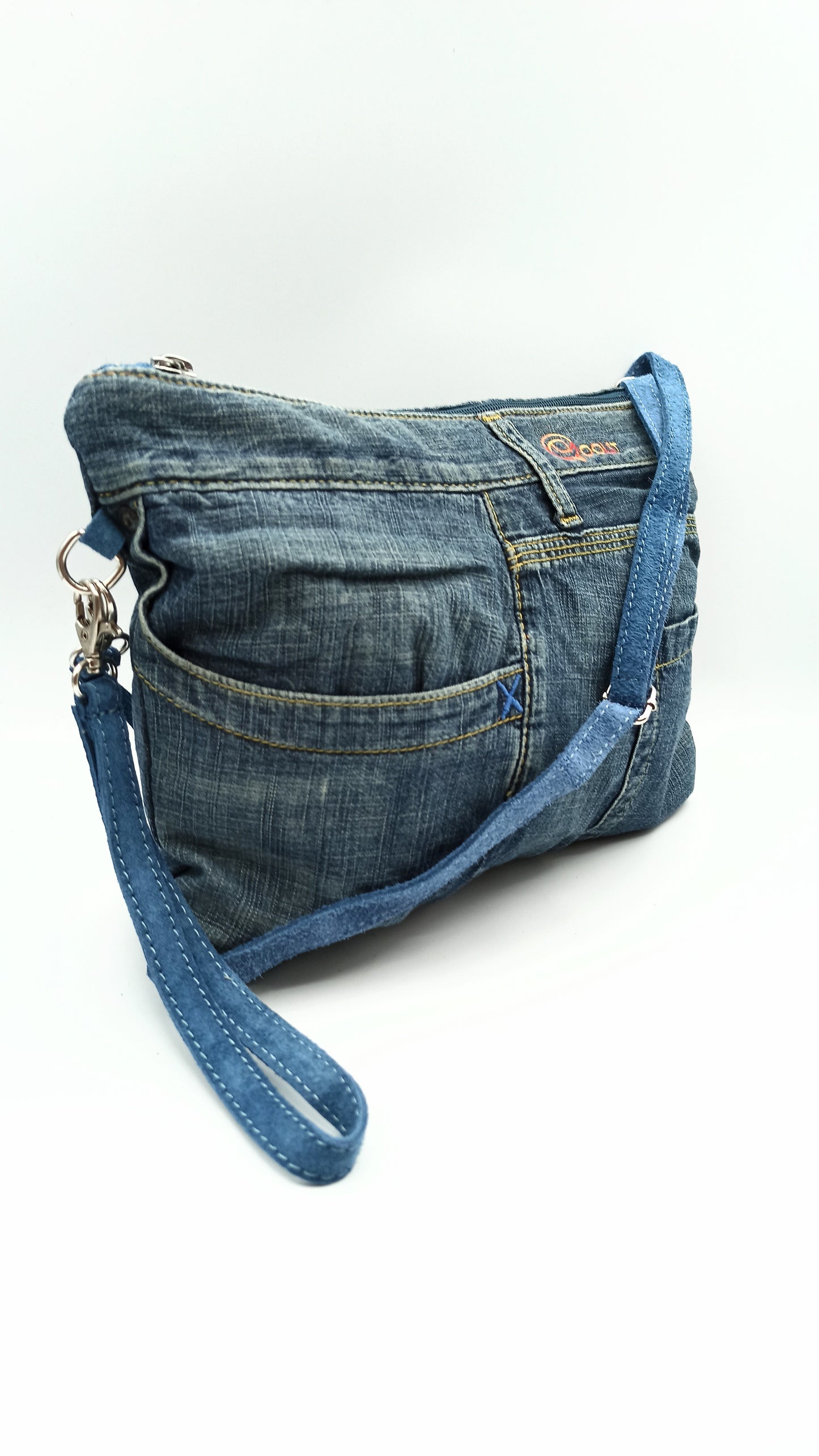 Qoolst Jeans sac en jean pour femmes et hommes, sac à main et sac à bandoulière