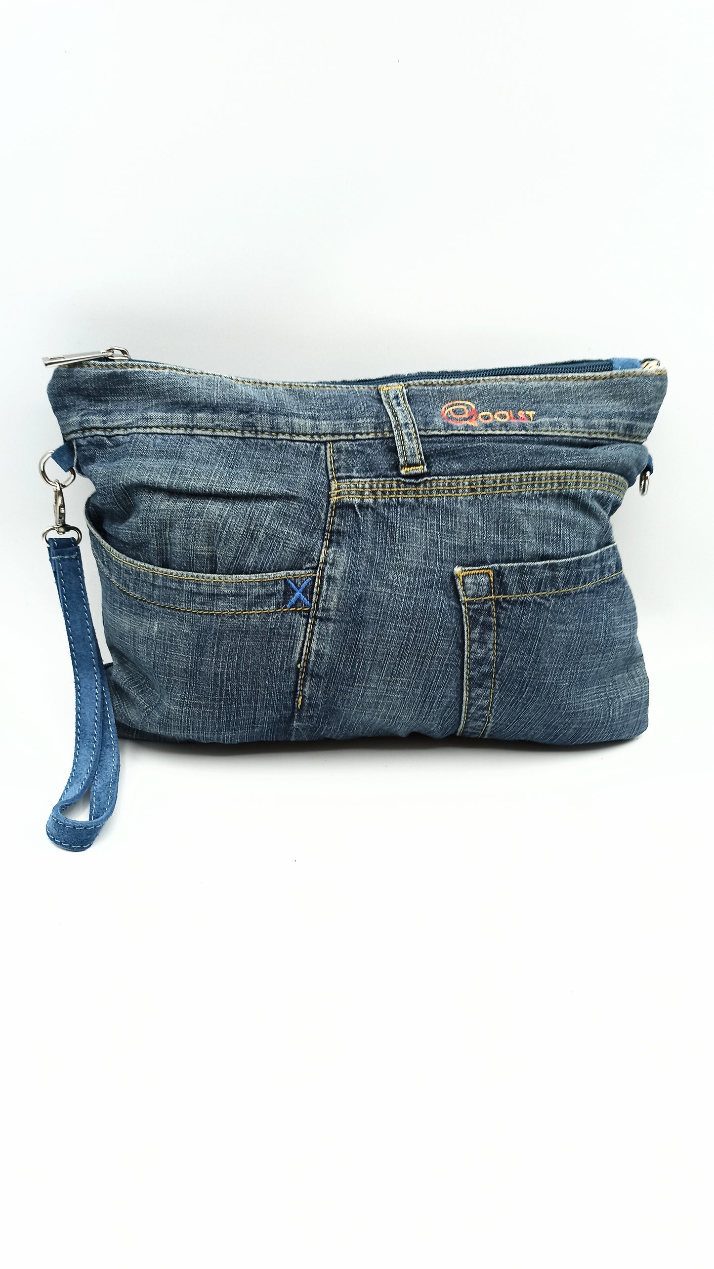Qoolst Jeans sac en jean pour femmes et hommes, sac à main et sac à bandoulière