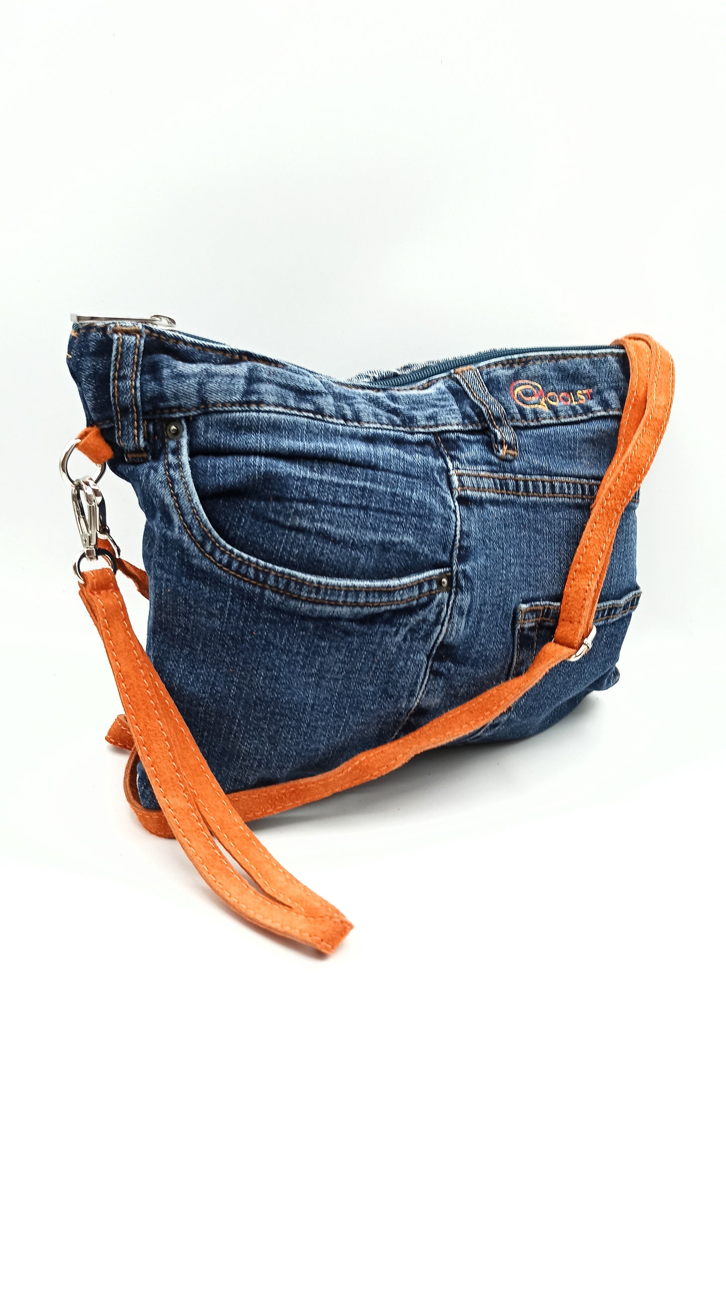 Qoolst Jeans sac en jean pour femmes et hommes, sac à main et sac à bandoulière