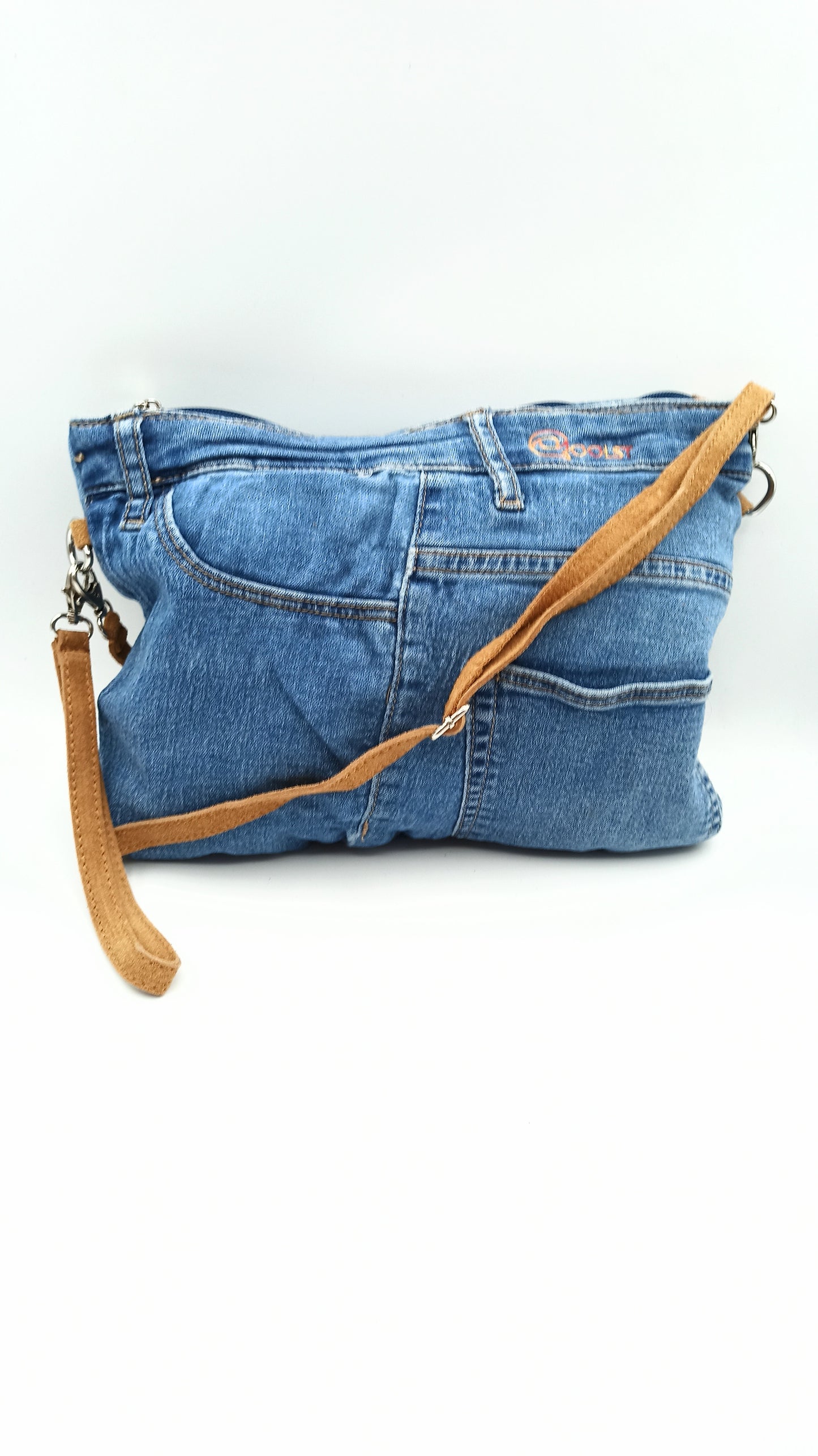 Qoolst Jeans sac en jean pour femmes et hommes, sac à main et sac à bandoulière