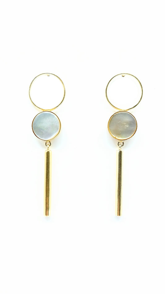 Pendientes de fabricación artesanal para mujer Qoolst Moon