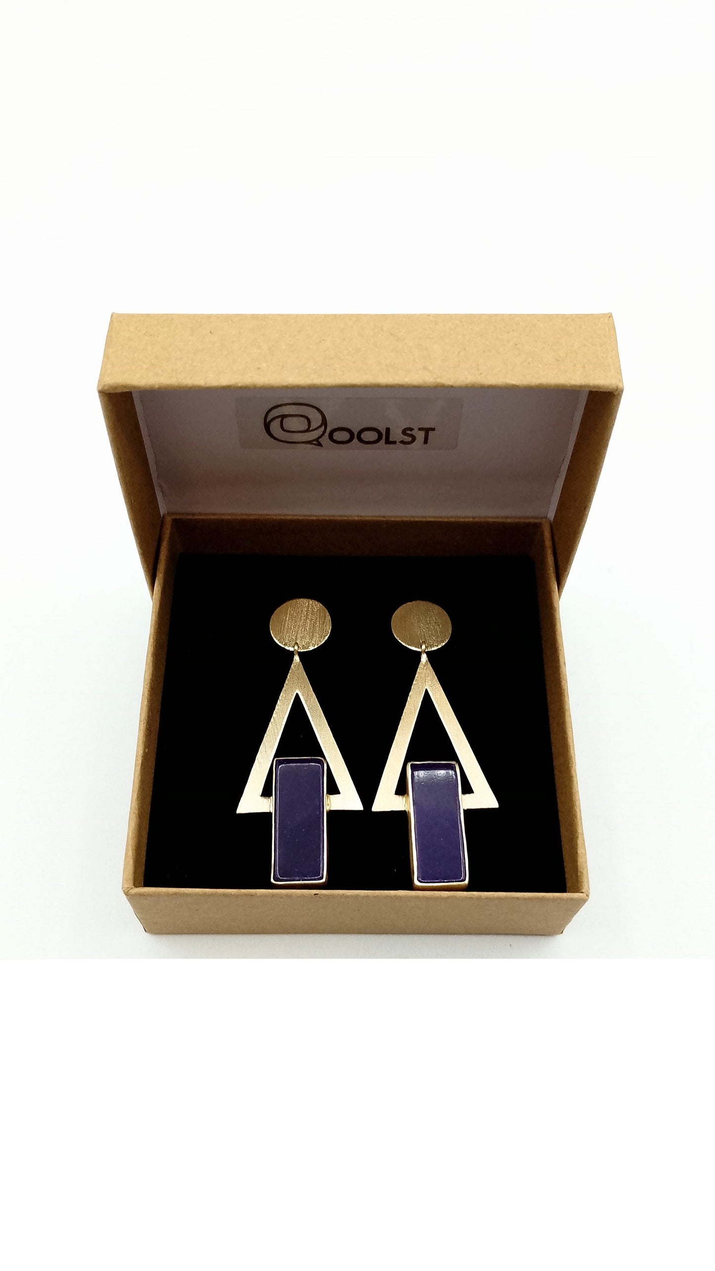 Pendientes de fabricación artesanal para mujer Qoolst Enigma