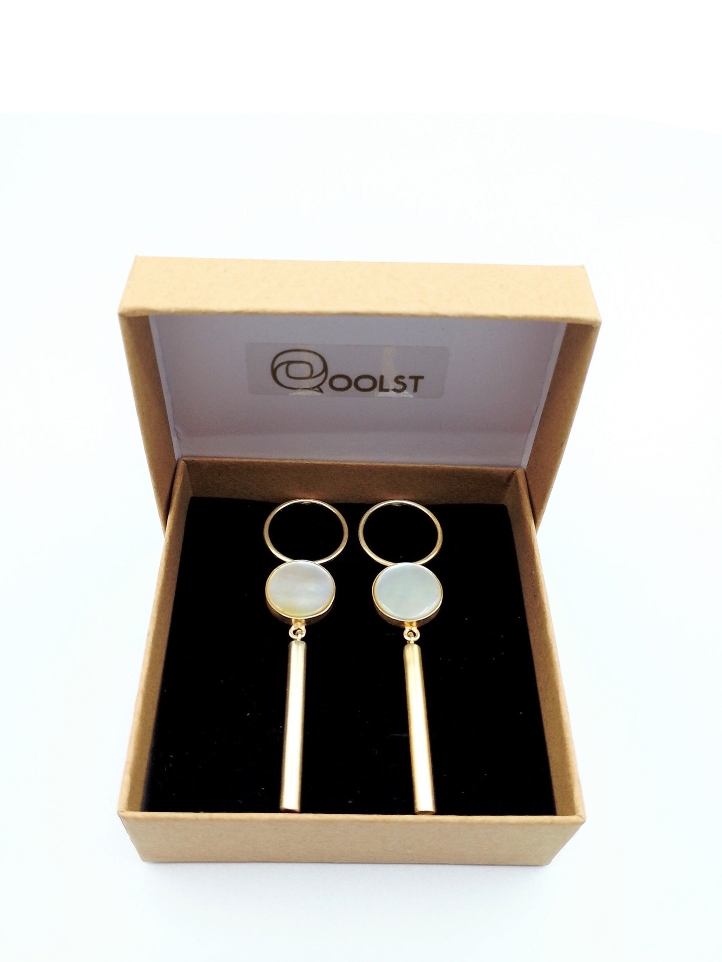 Pendientes de fabricación artesanal para mujer Qoolst Moon