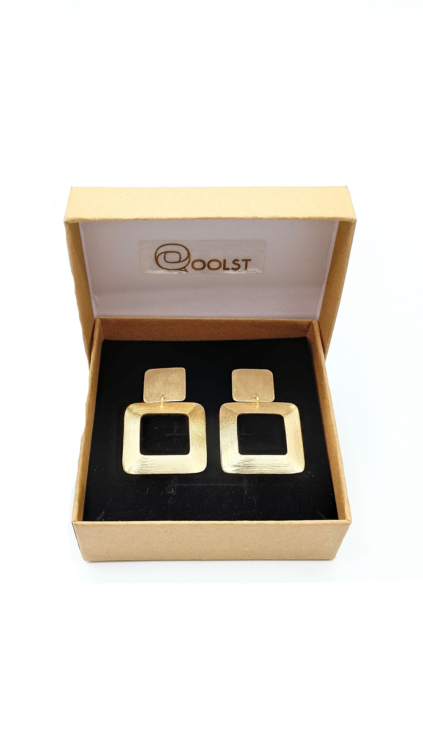Pendientes de fabricación artesanal para mujer Qoolst Frame