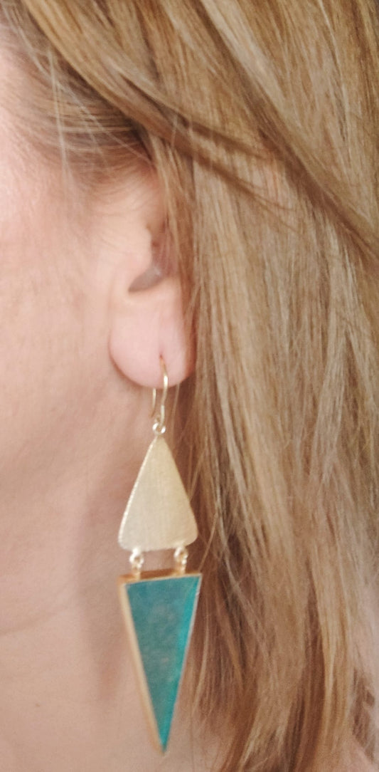 Pendientes de fabricación artesanal para mujer Qoolst Swing