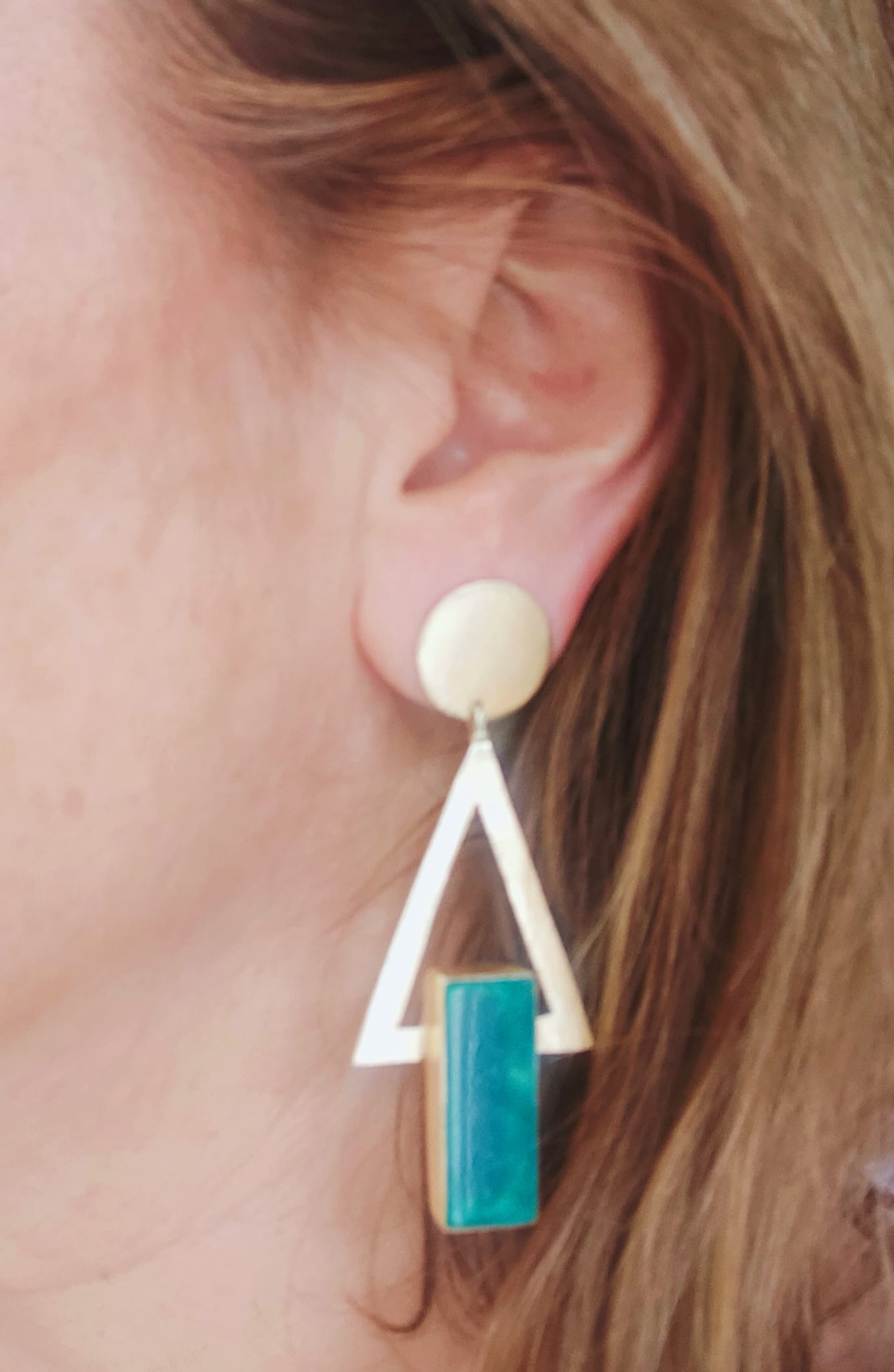 Pendientes de fabricación artesanal para mujer Qoolst Enigma
