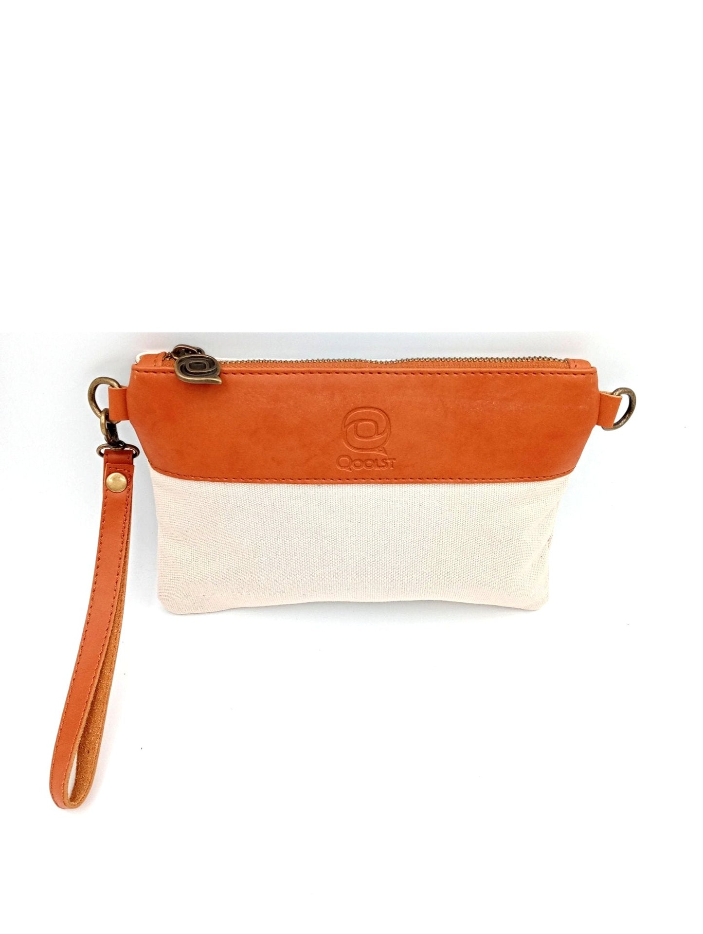 Sac unisexe femme et homme Qoolst Mini Candy en coton et cuir régénéré