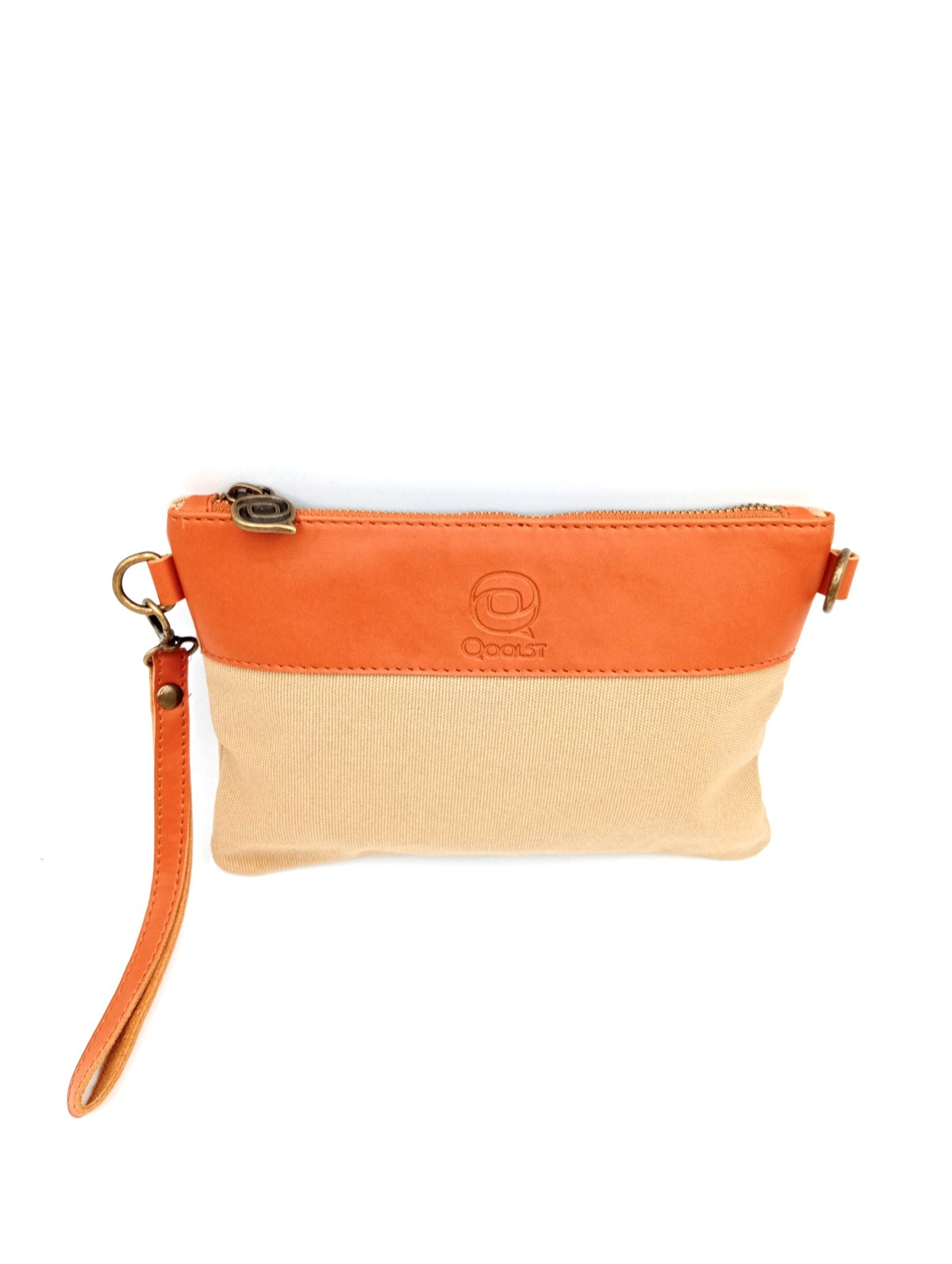 Sac unisexe femme et homme Qoolst Mini Candy en coton et cuir régénéré