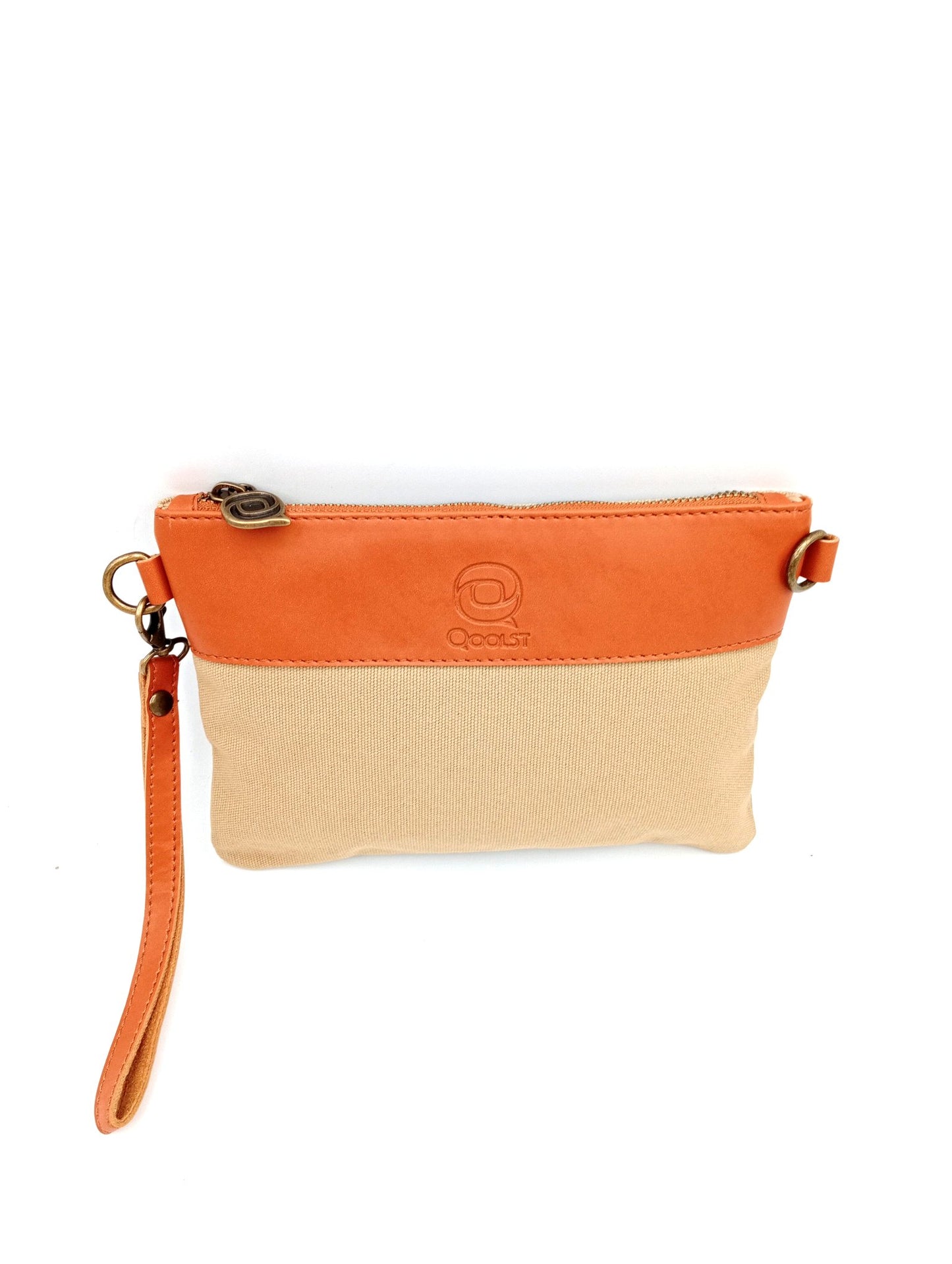 Sac unisexe femme et homme Qoolst Mini Candy en coton et cuir régénéré
