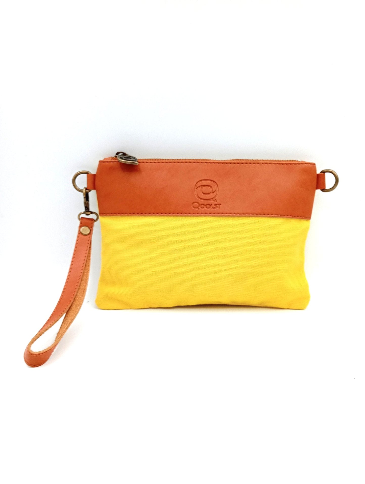 Sac unisexe femme et homme Qoolst Mini Candy en coton et cuir régénéré