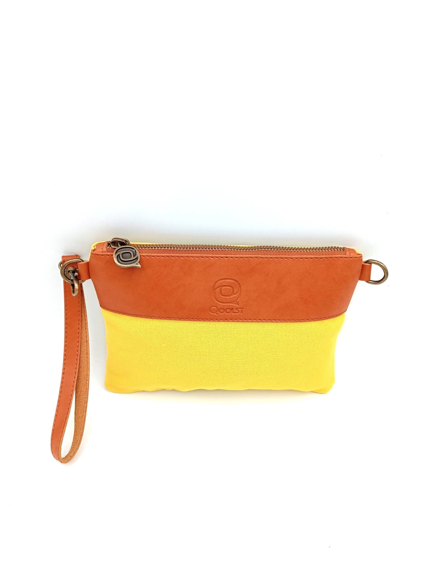 Sac unisexe femme et homme Qoolst Mini Candy en coton et cuir régénéré