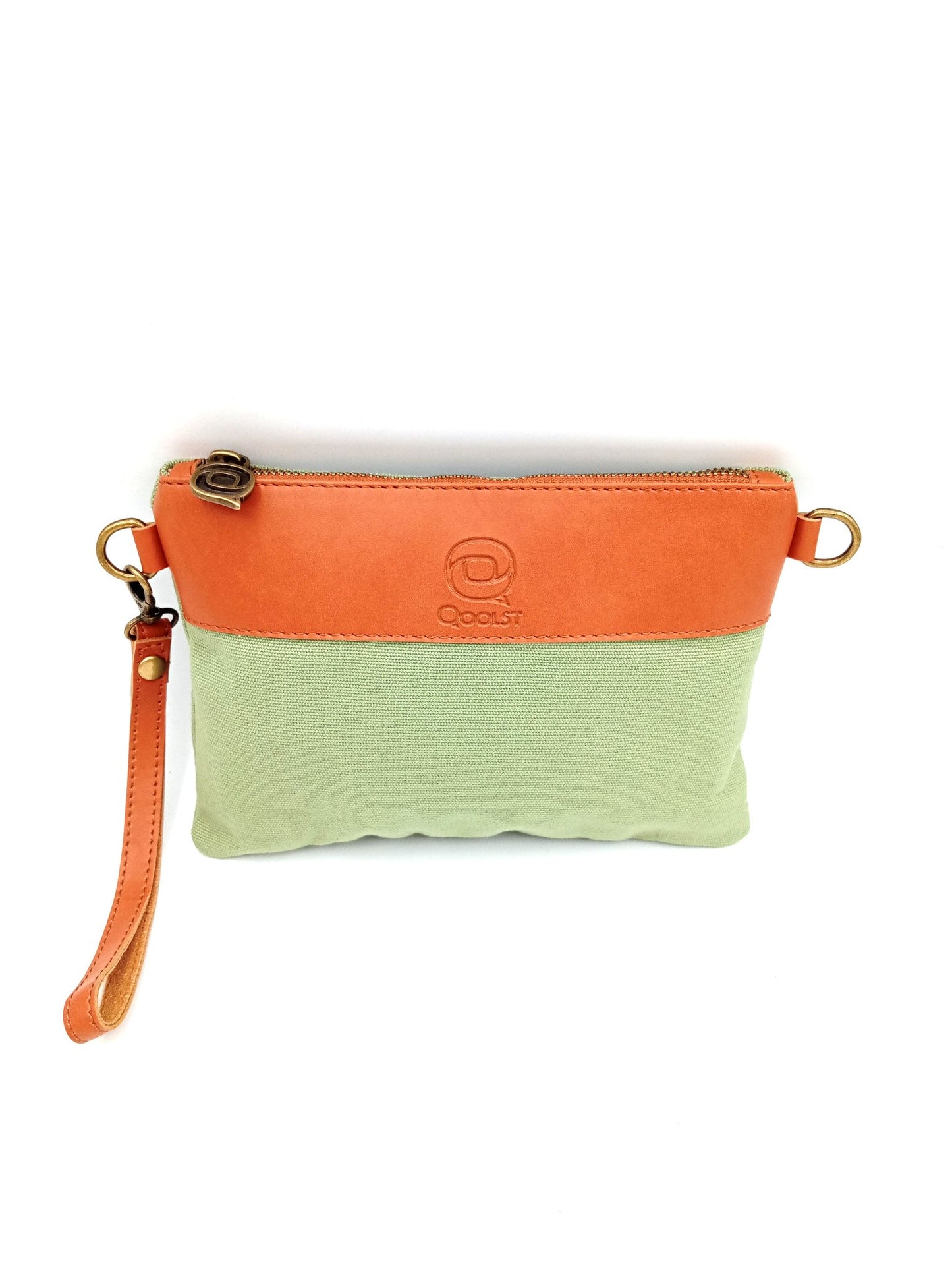 Sac unisexe femme et homme Qoolst Mini Candy en coton et cuir régénéré