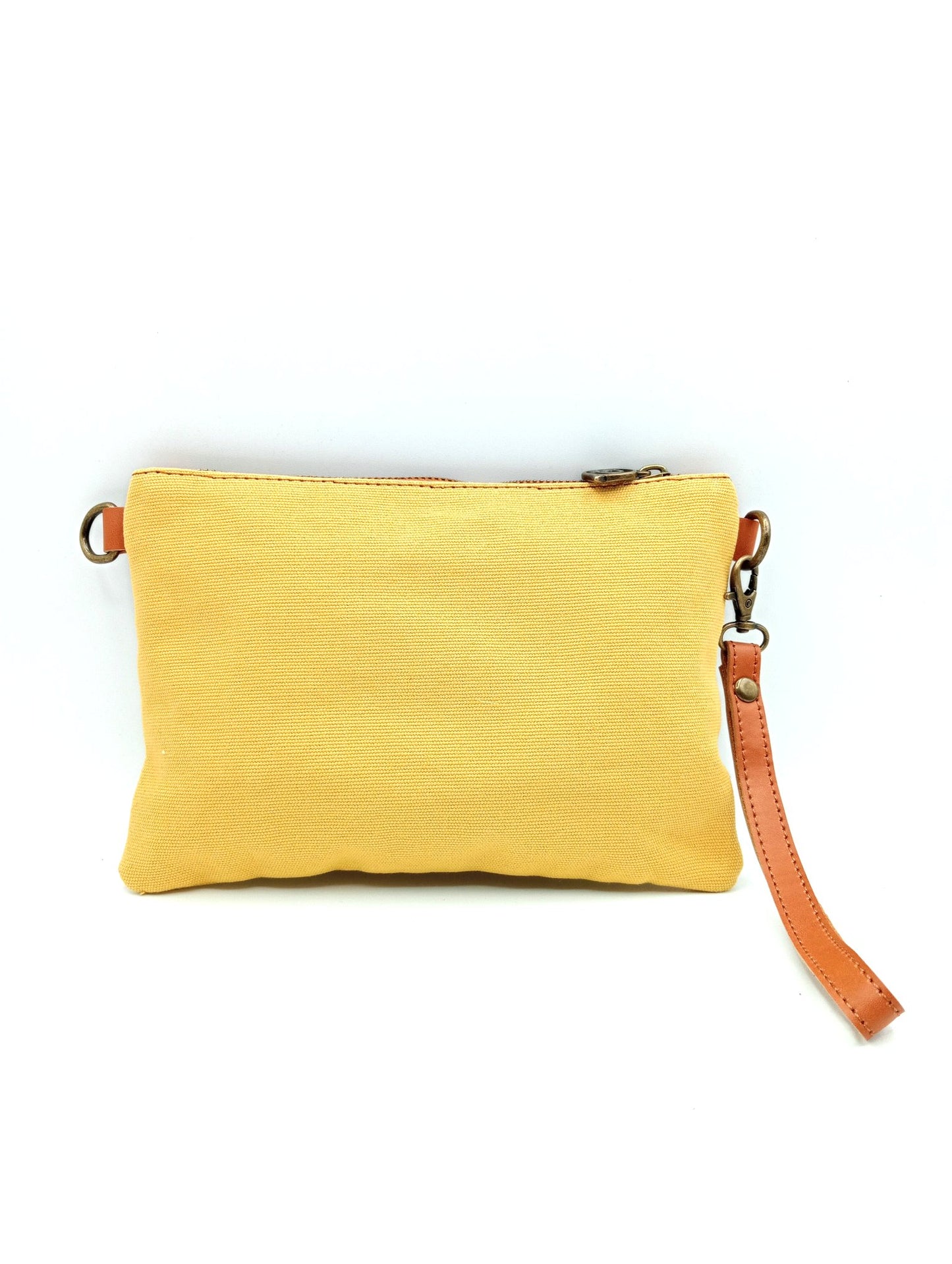Sac unisexe femme et homme Qoolst Mini Candy en coton et cuir régénéré