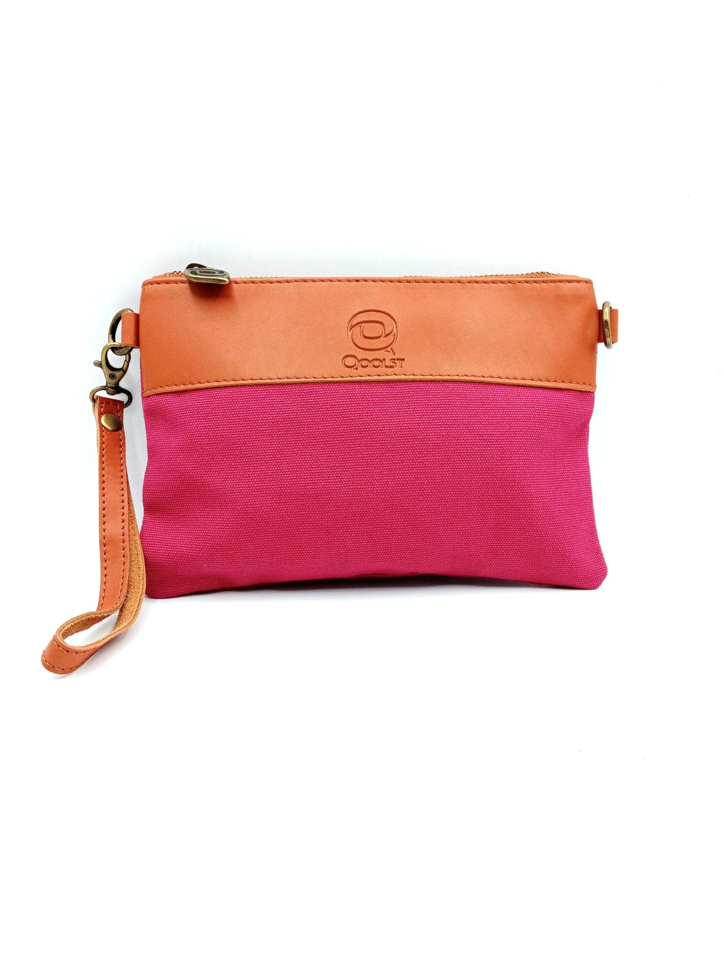 Sac unisexe femme et homme Qoolst Mini Candy en coton et cuir régénéré
