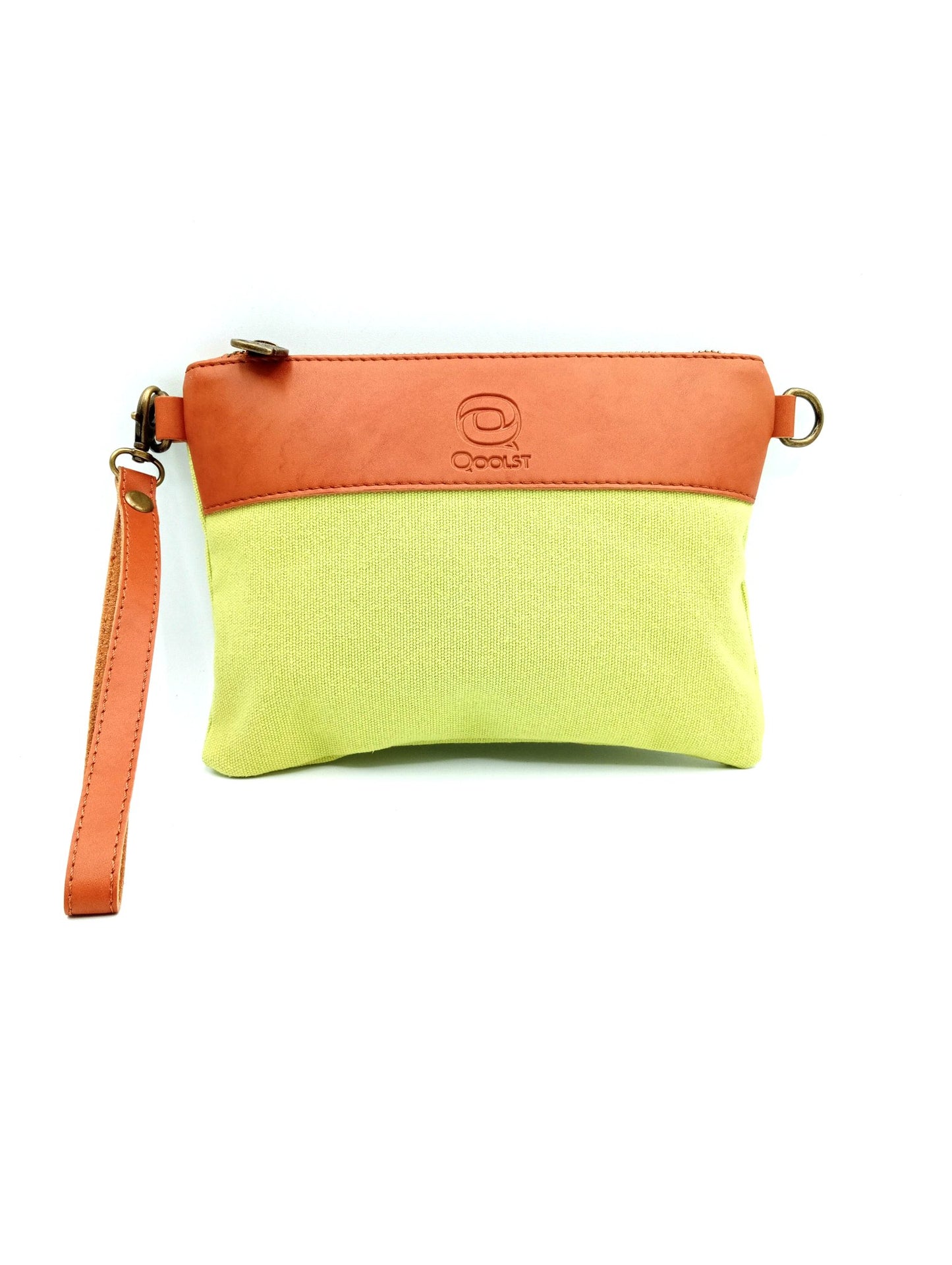 Sac unisexe femme et homme Qoolst Mini Candy en coton et cuir régénéré