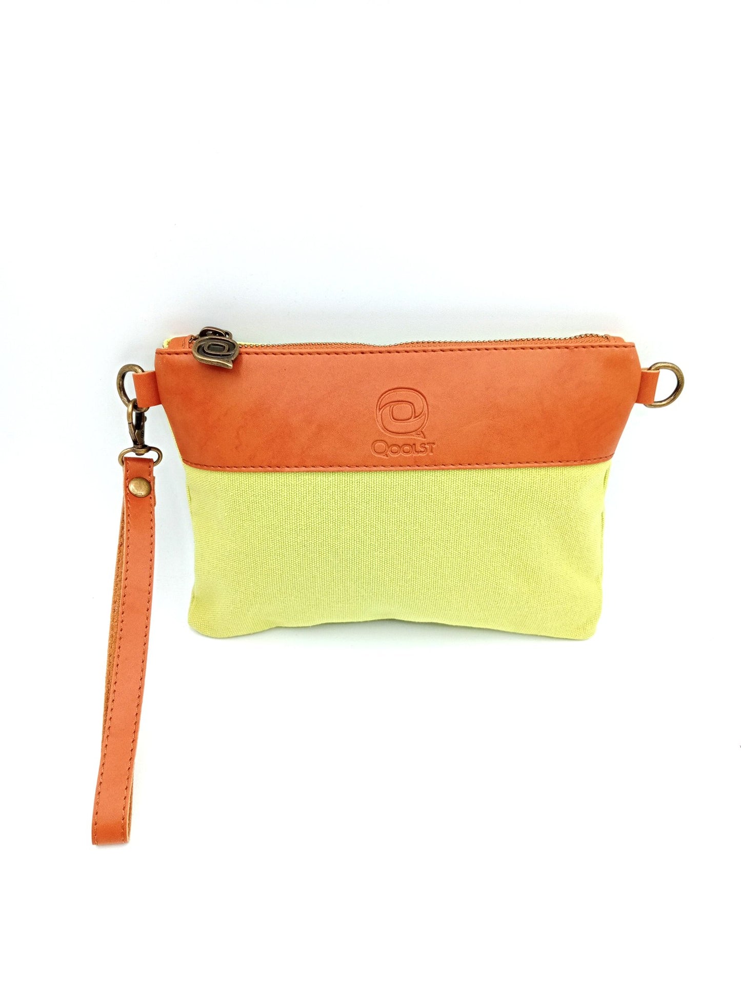 Sac unisexe femme et homme Qoolst Mini Candy en coton et cuir régénéré