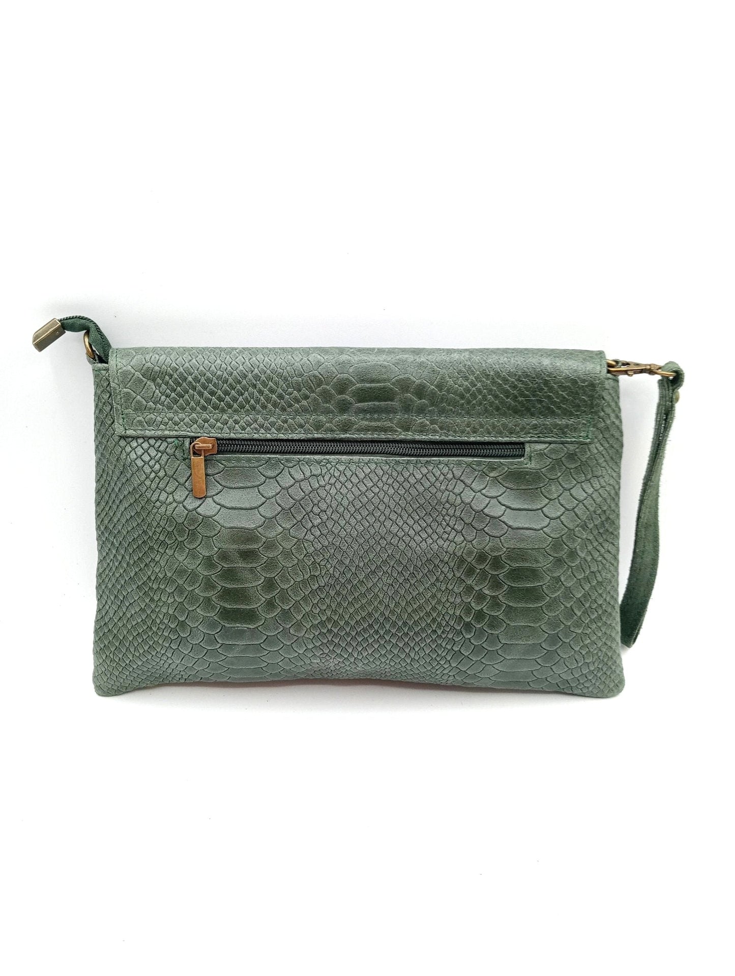 Sac portefeuille en cuir pour femme avec fermoir cercle Qoolst