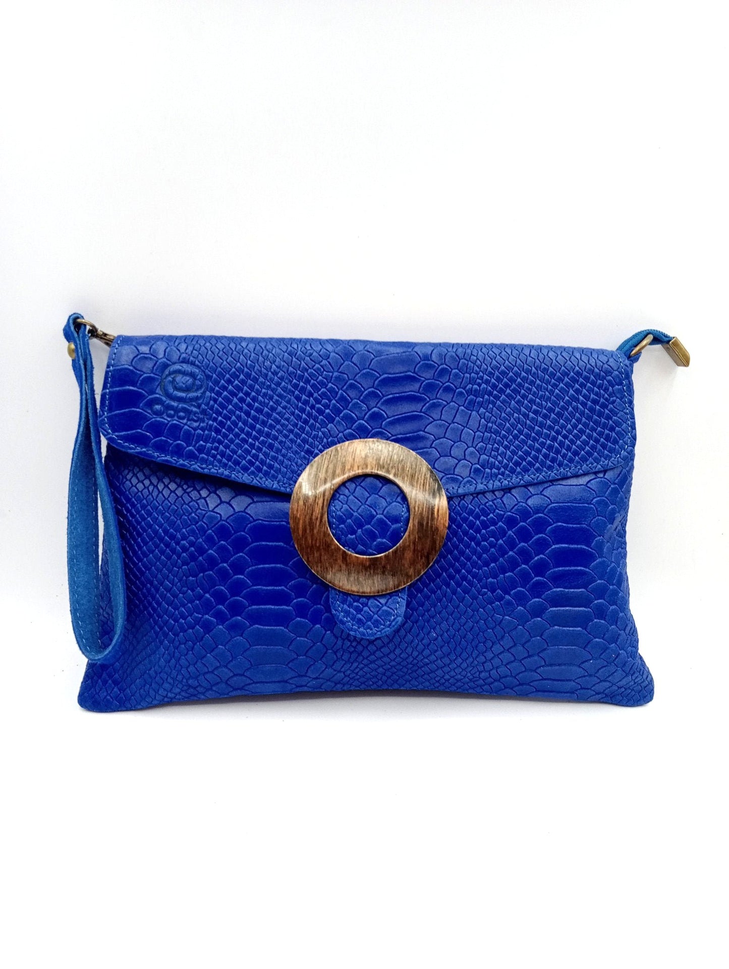 Sac portefeuille en cuir pour femme avec fermoir cercle Qoolst