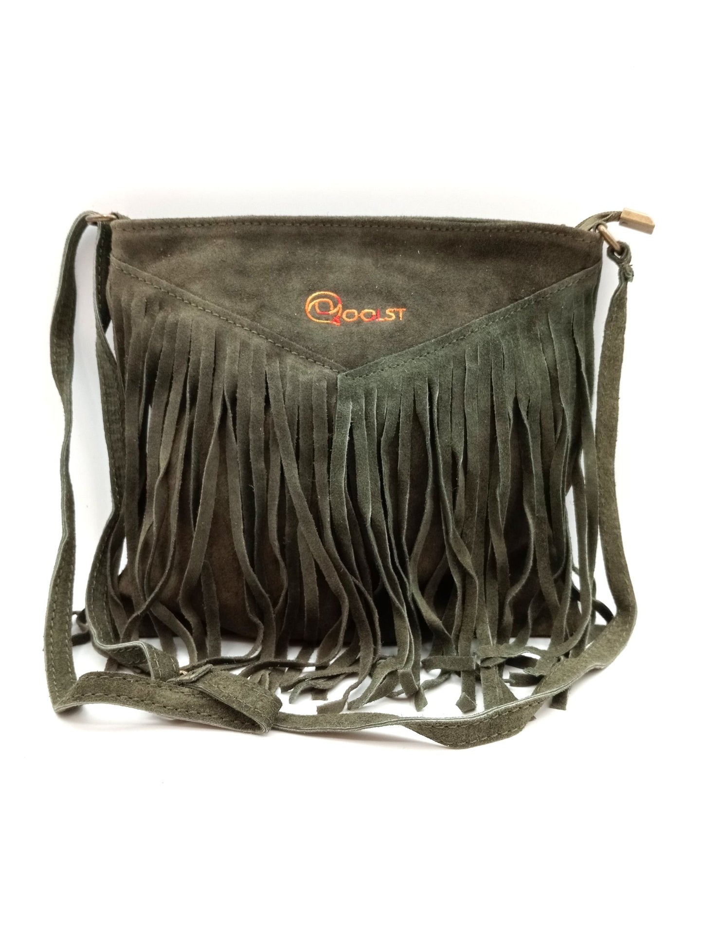 Qoorrito Le sac bandoulière à franges Qoolst pour femme