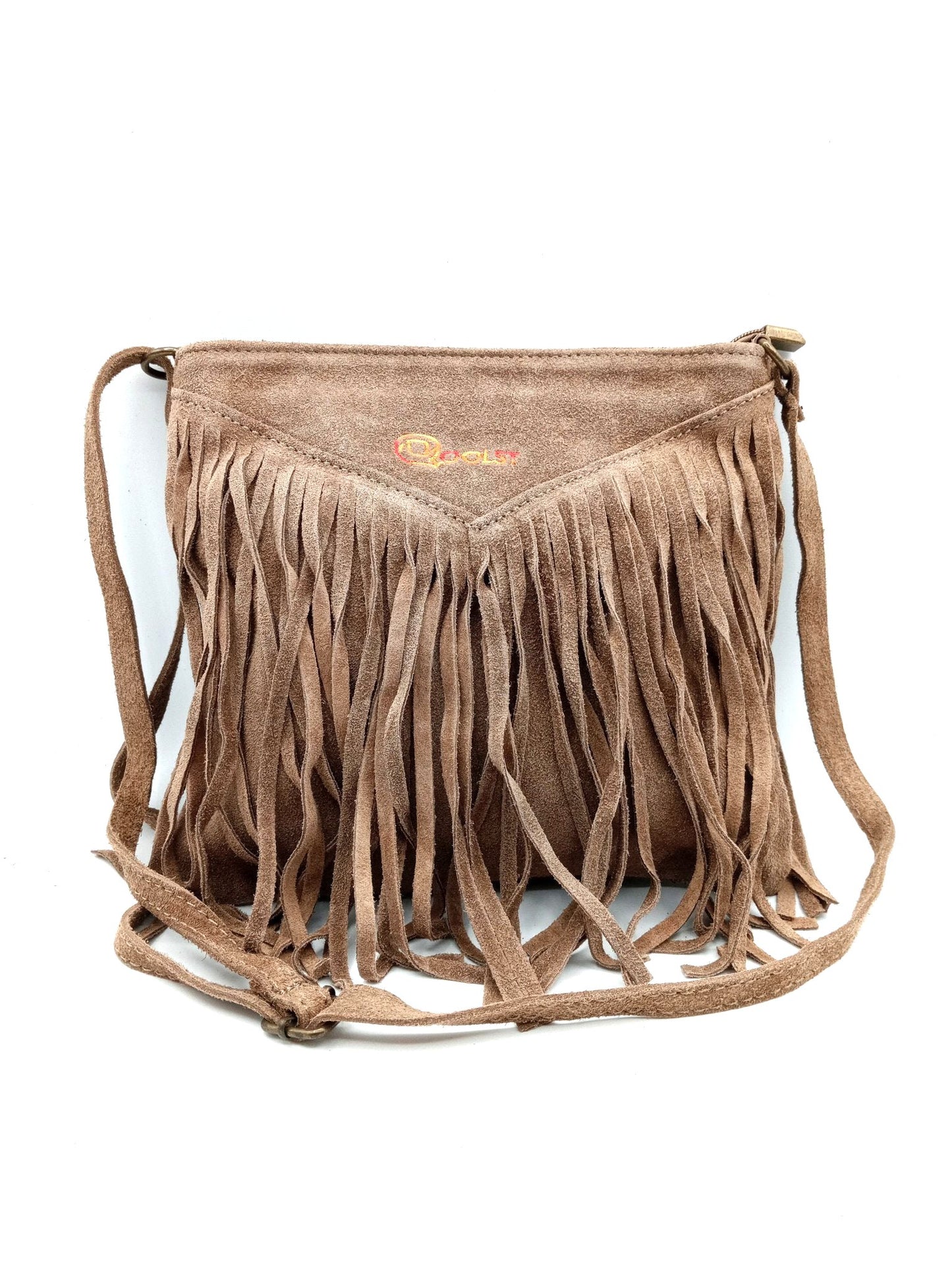 Qoorrito Le sac bandoulière à franges Qoolst pour femme