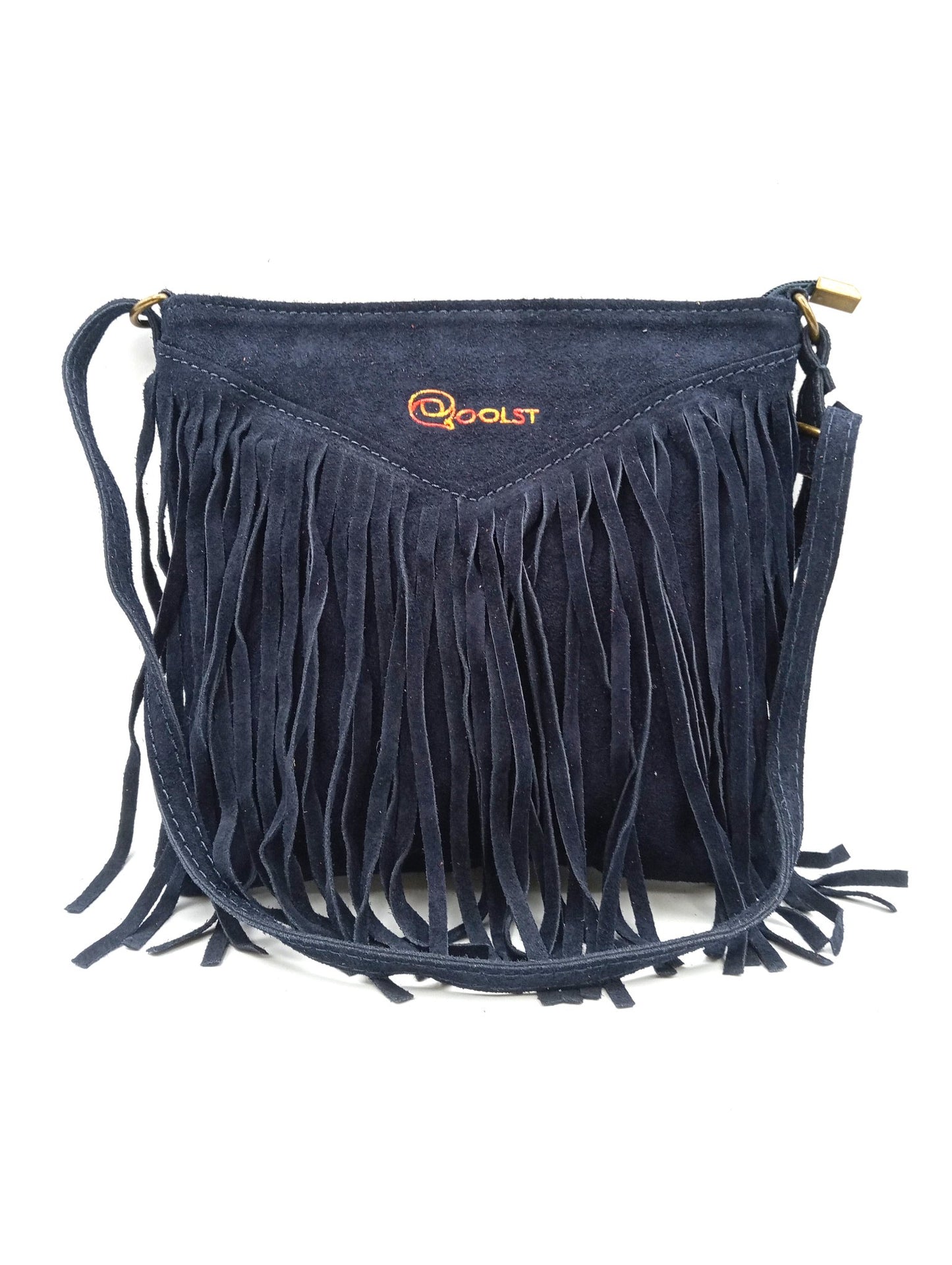 Qoorrito Le sac bandoulière à franges Qoolst pour femme