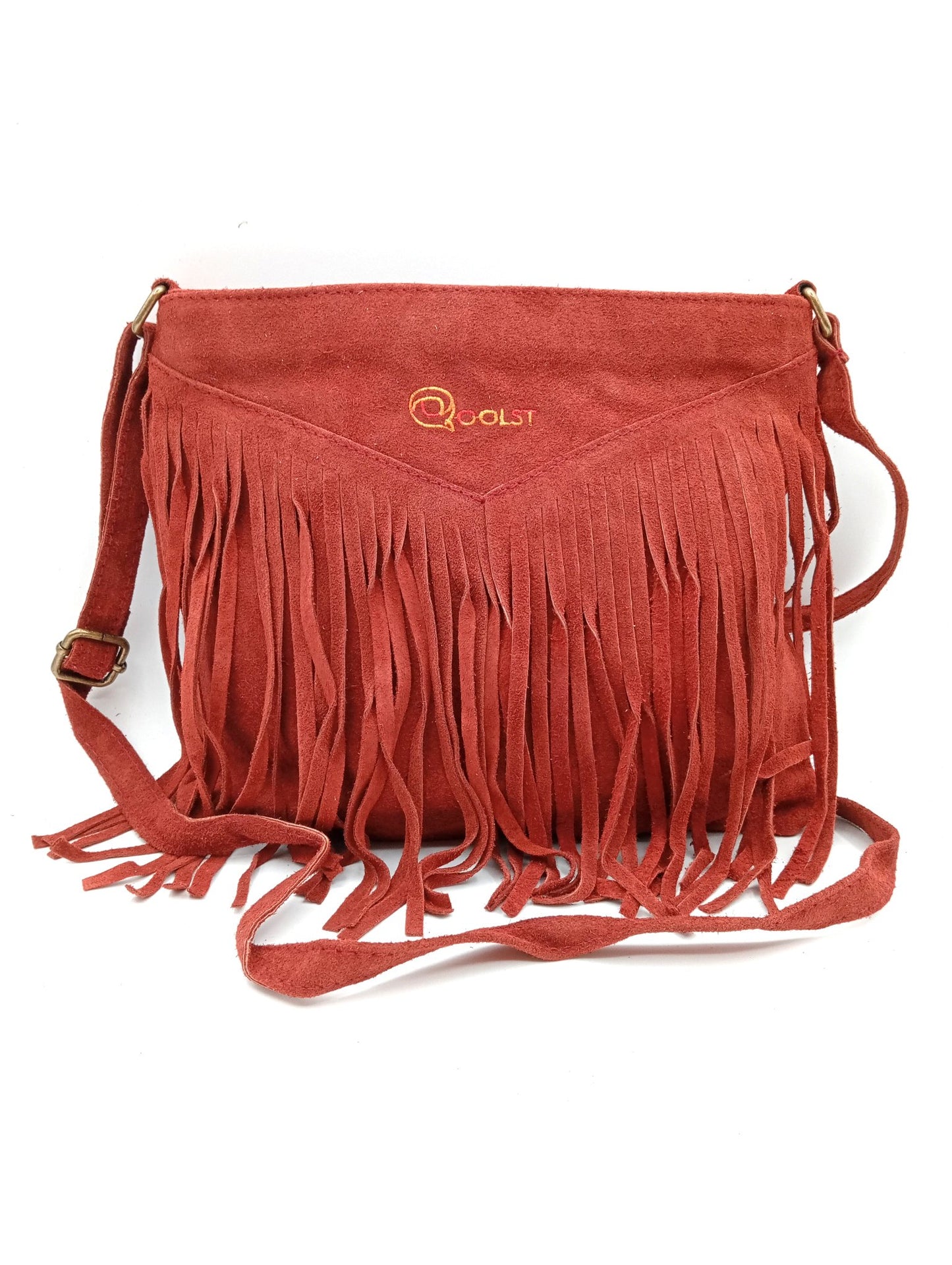 Qoorrito Le sac bandoulière à franges Qoolst pour femme
