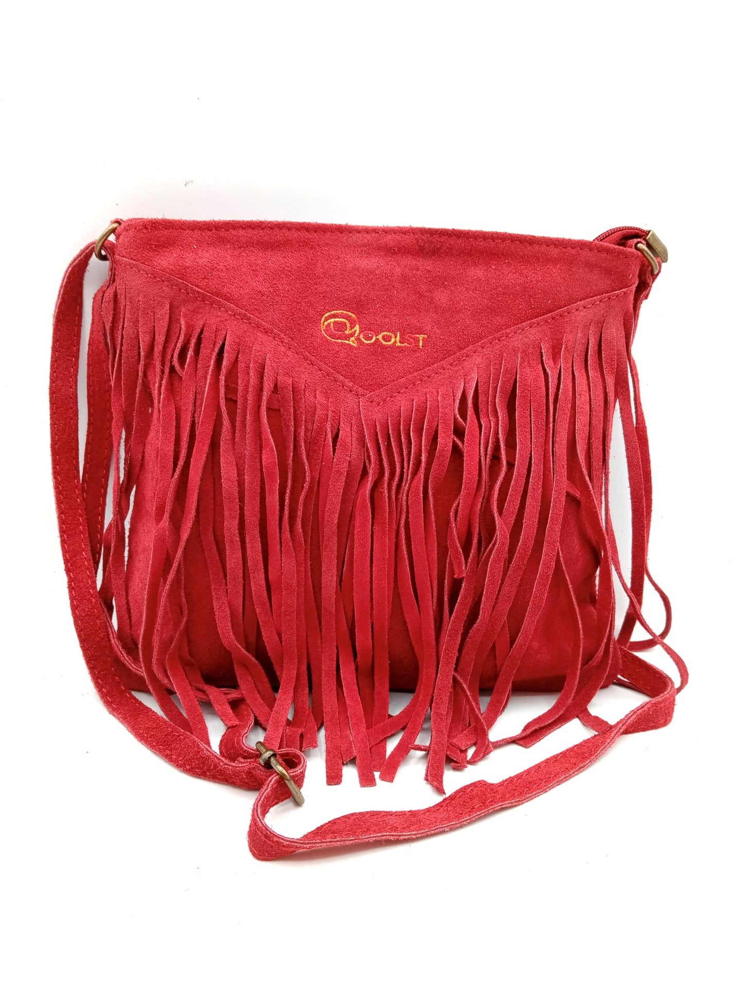 Qoorrito Le sac bandoulière à franges Qoolst pour femme