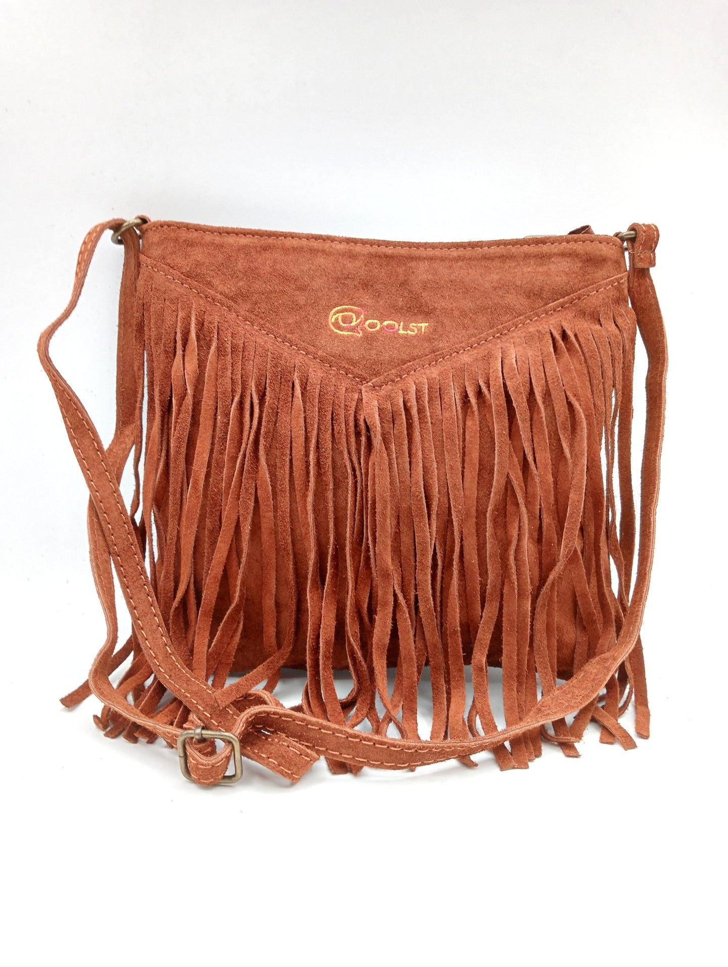 Qoorrito Le sac bandoulière à franges Qoolst pour femme