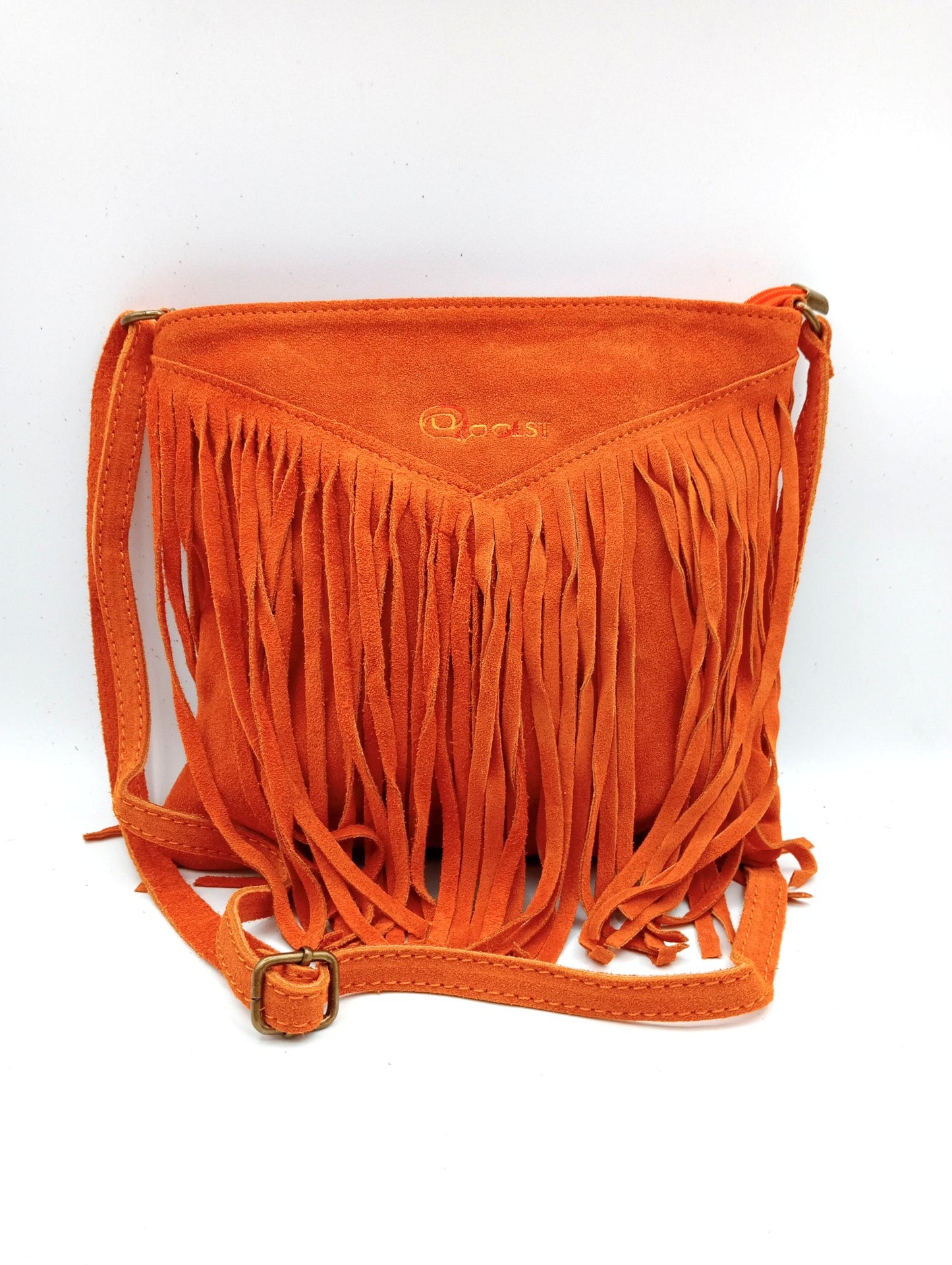 Qoorrito Le sac bandoulière à franges Qoolst pour femme