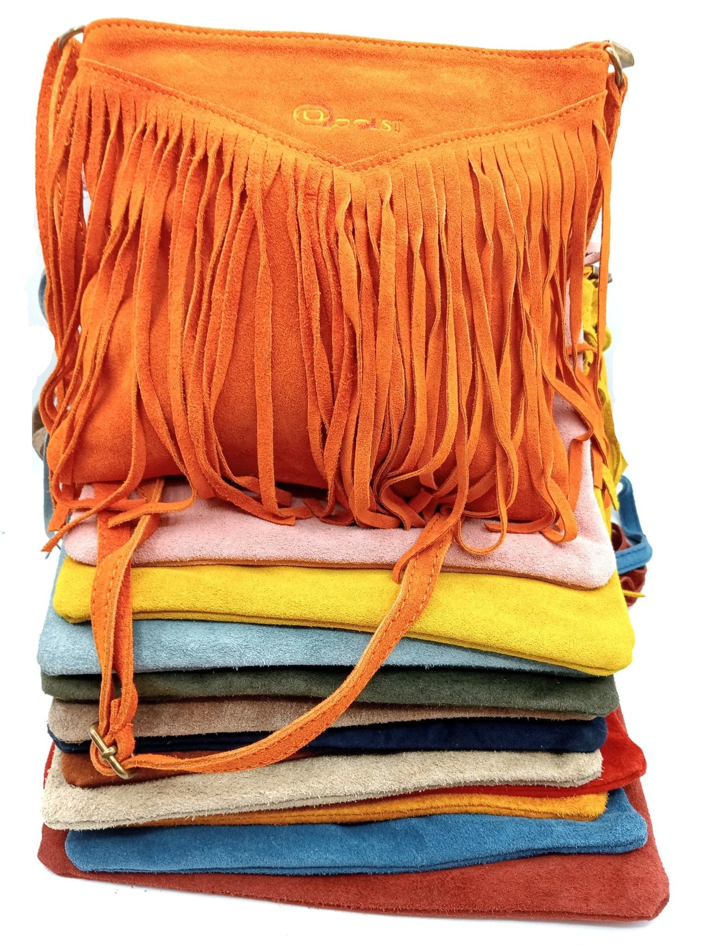 Qoorrito Le sac bandoulière à franges Qoolst pour femme