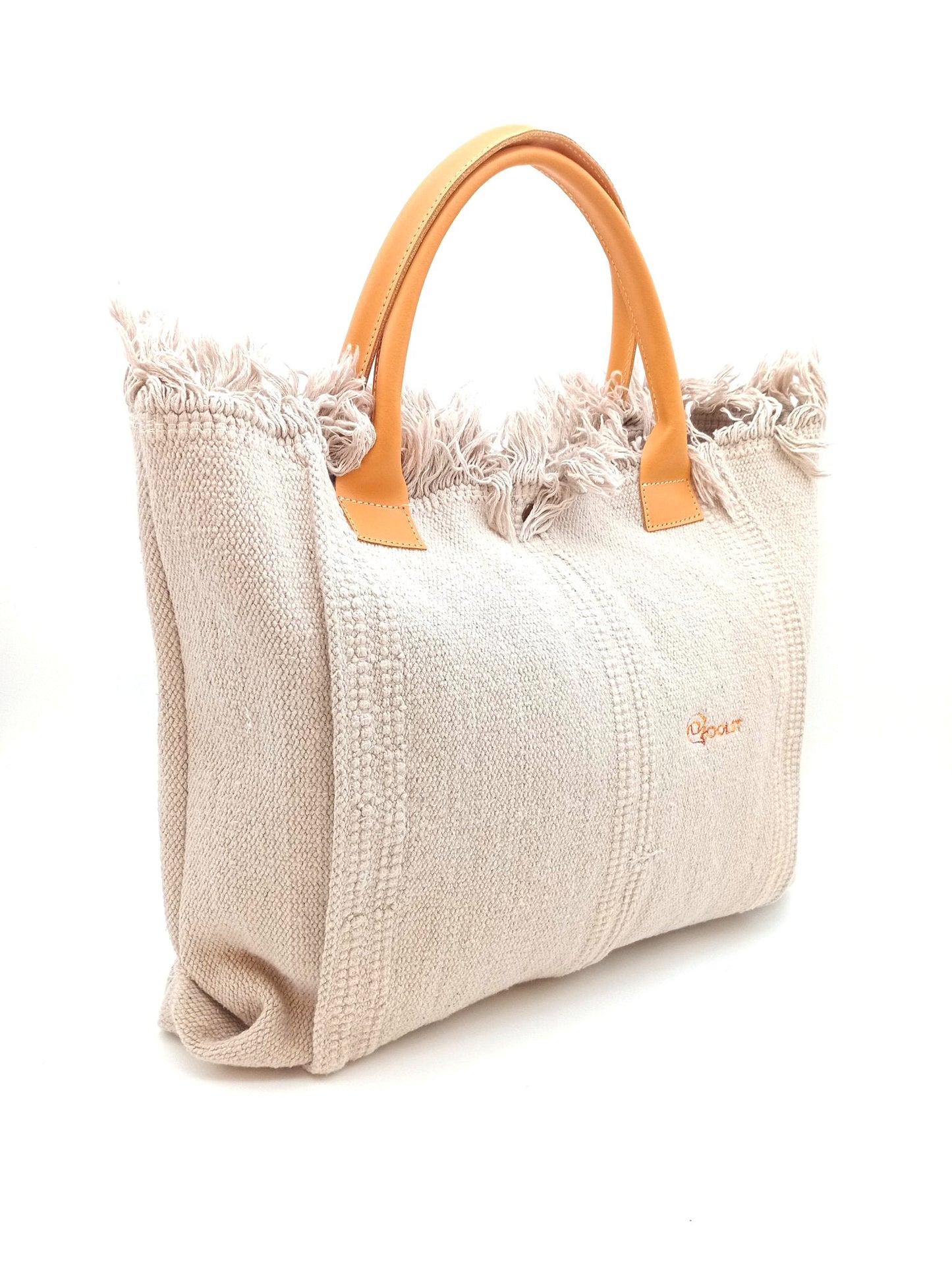 Sac femme en coton Qoolst Shopper XL avec poignée