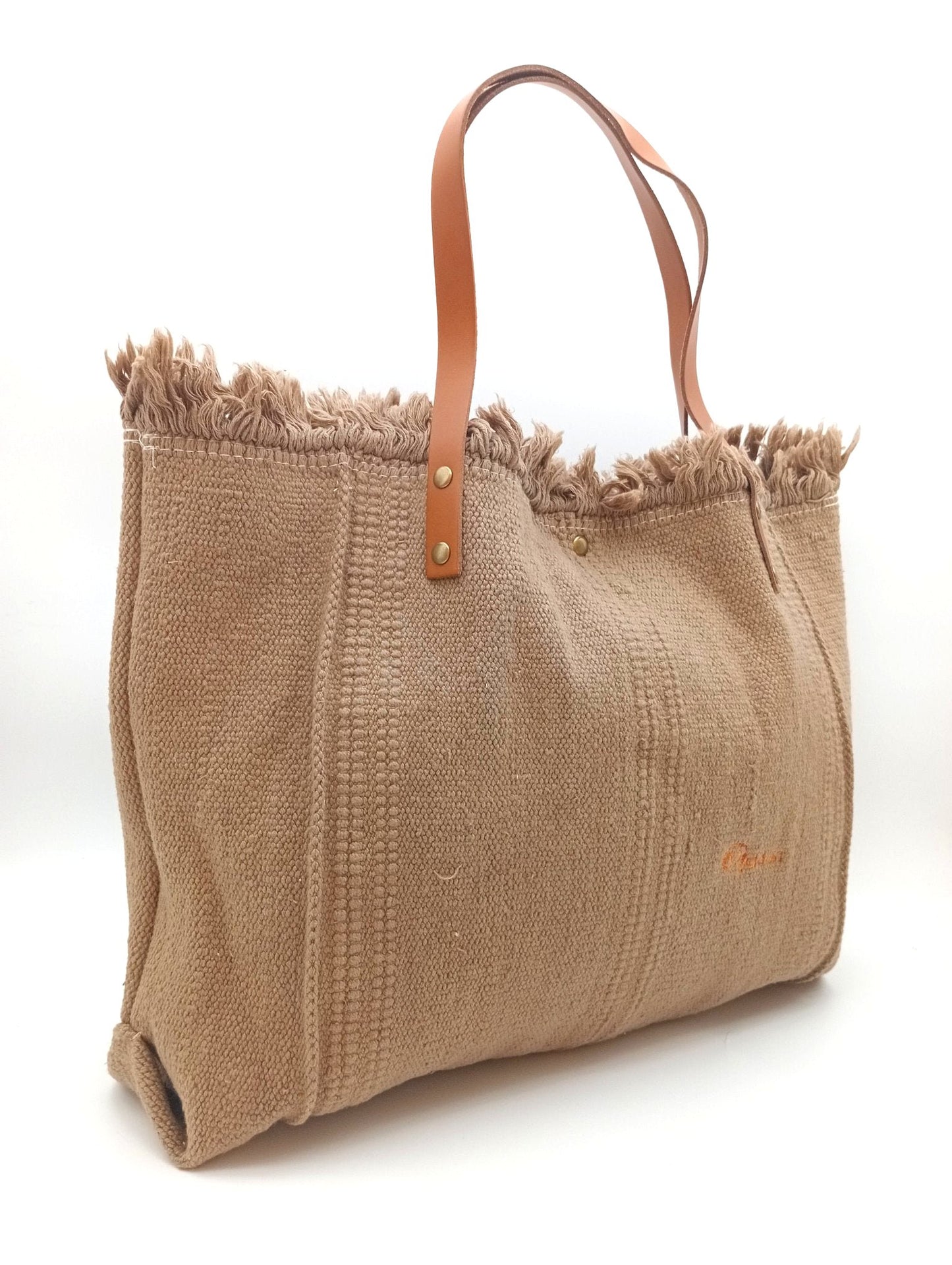 Sac en coton femme Qoolst shopper XL