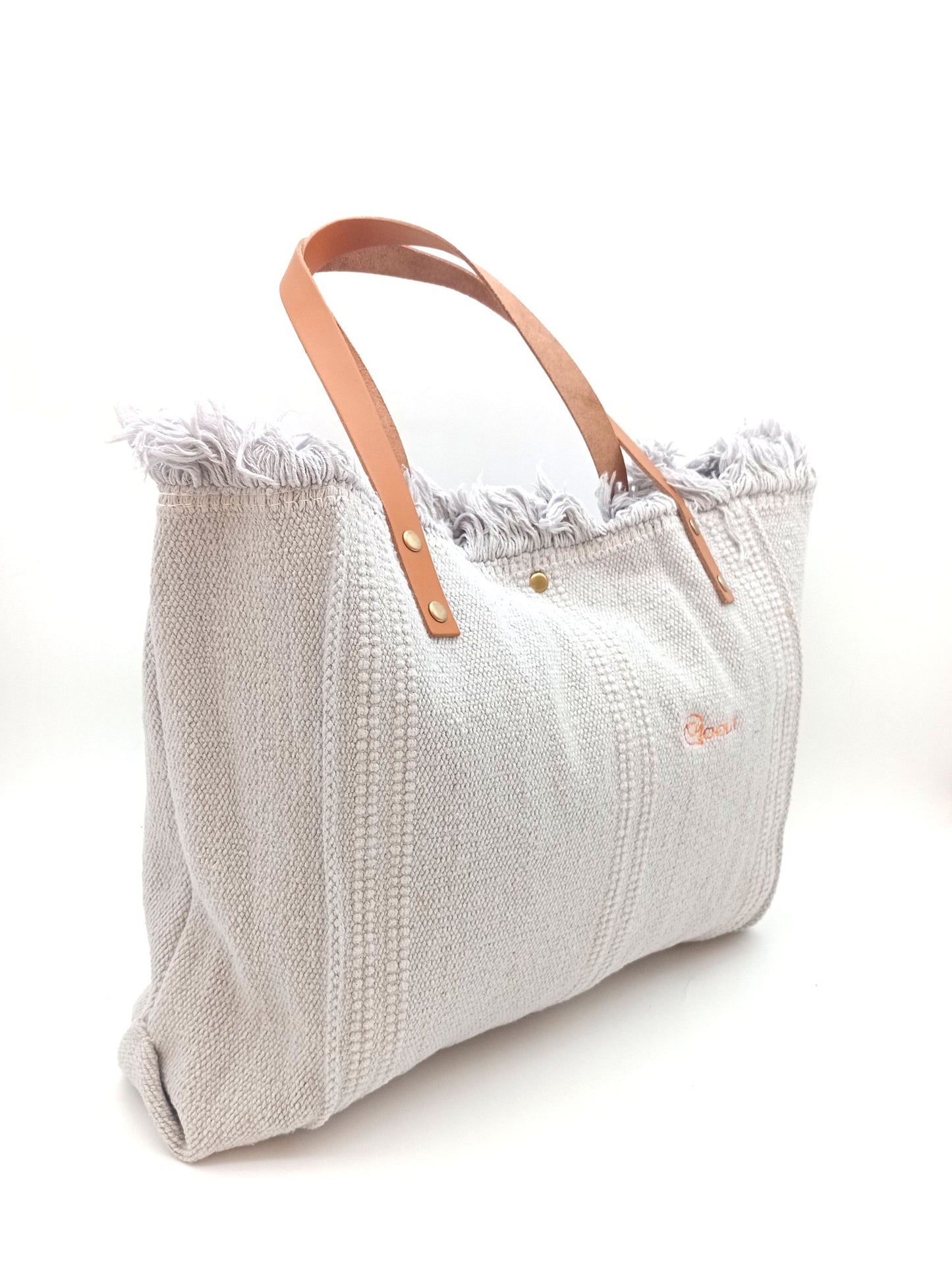 Sac en coton femme Qoolst shopper XL