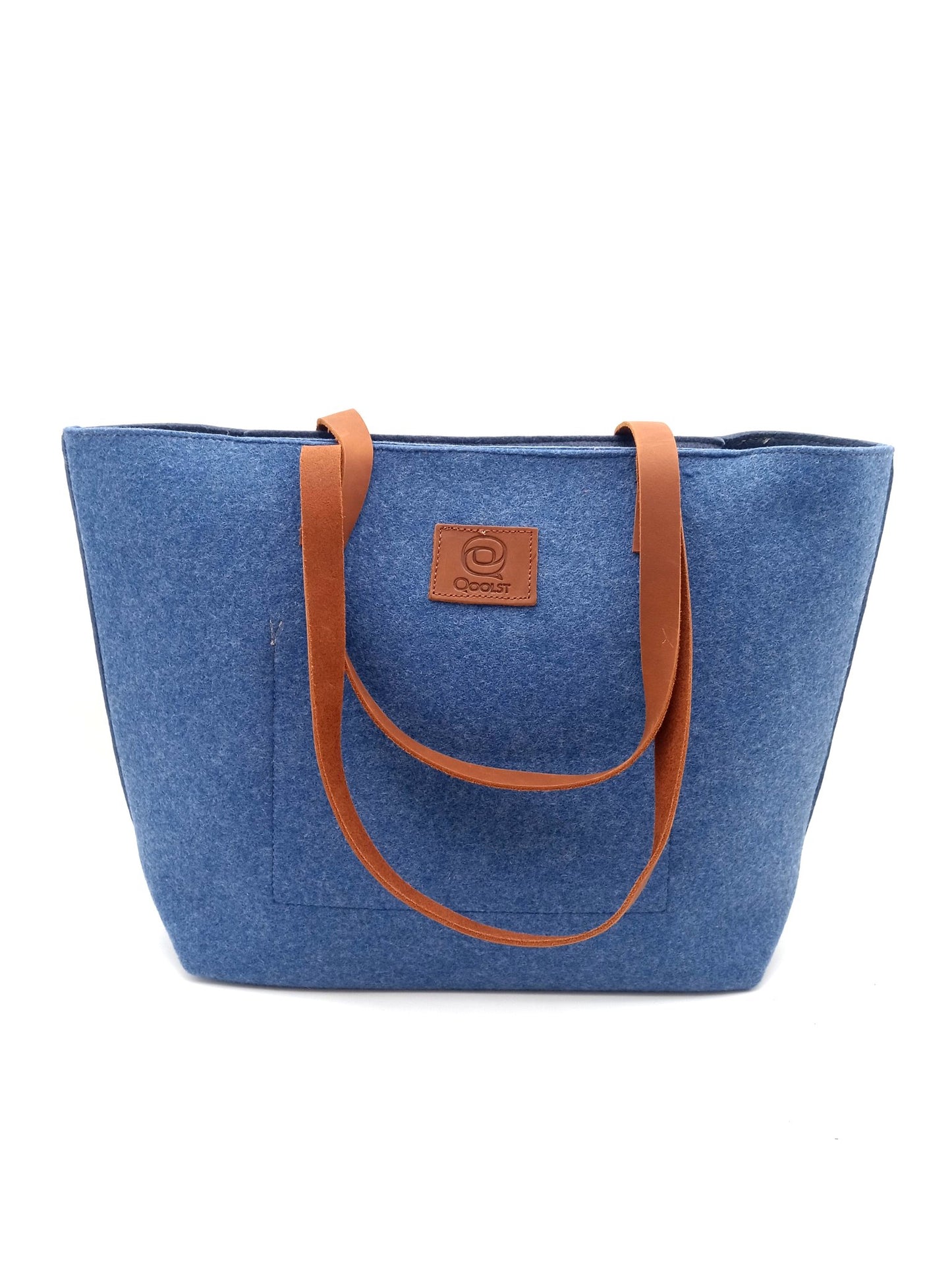 Sac cabas femme épaule et main Qoolst Feutre Recyclé Bicolore