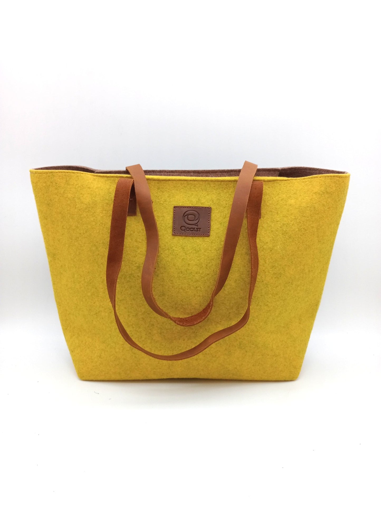 Sac cabas femme épaule et main Qoolst Feutre Recyclé Bicolore