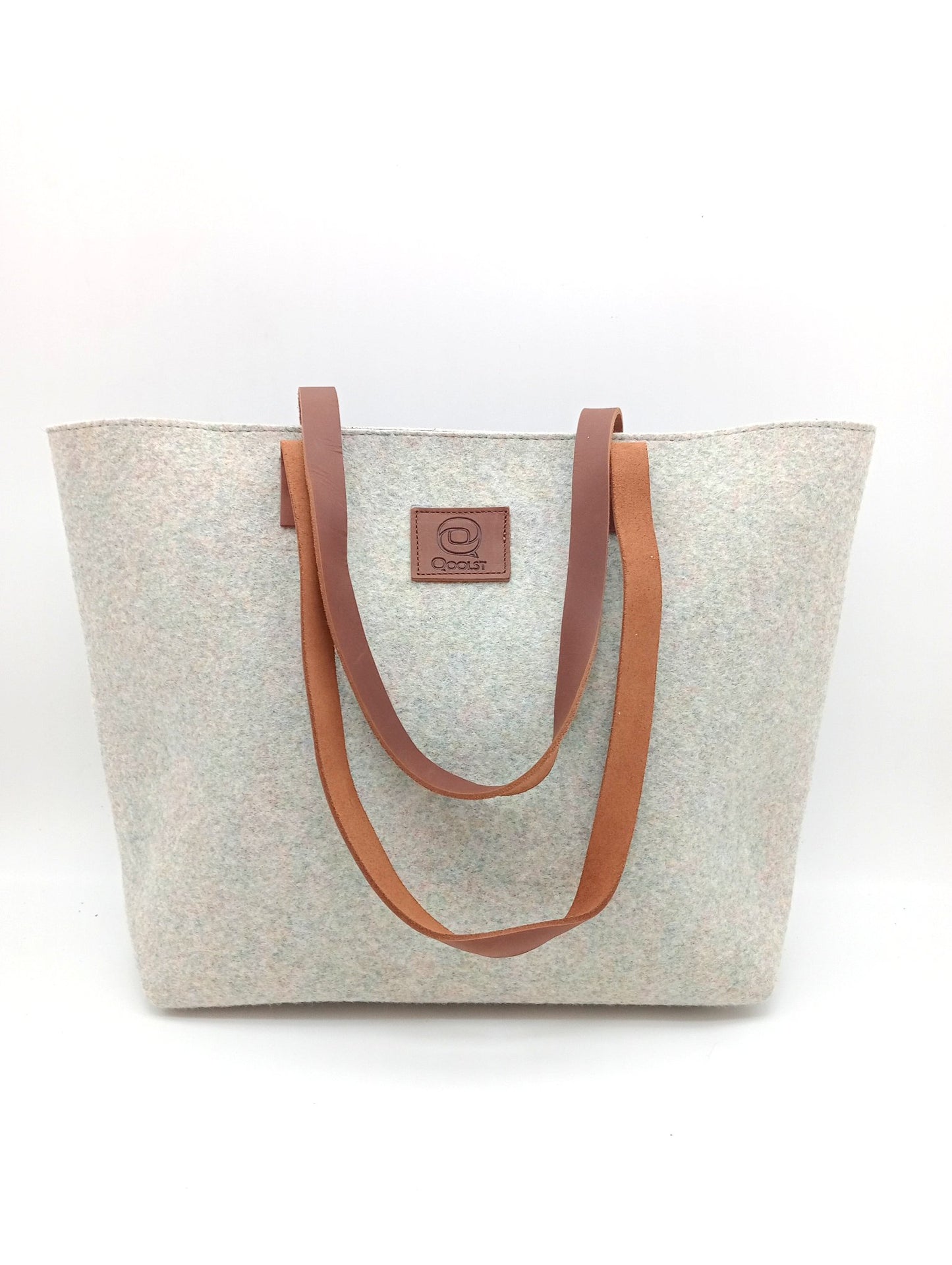 Sac cabas à bandoulière et à main en feutre recyclé Qoolst pour femme