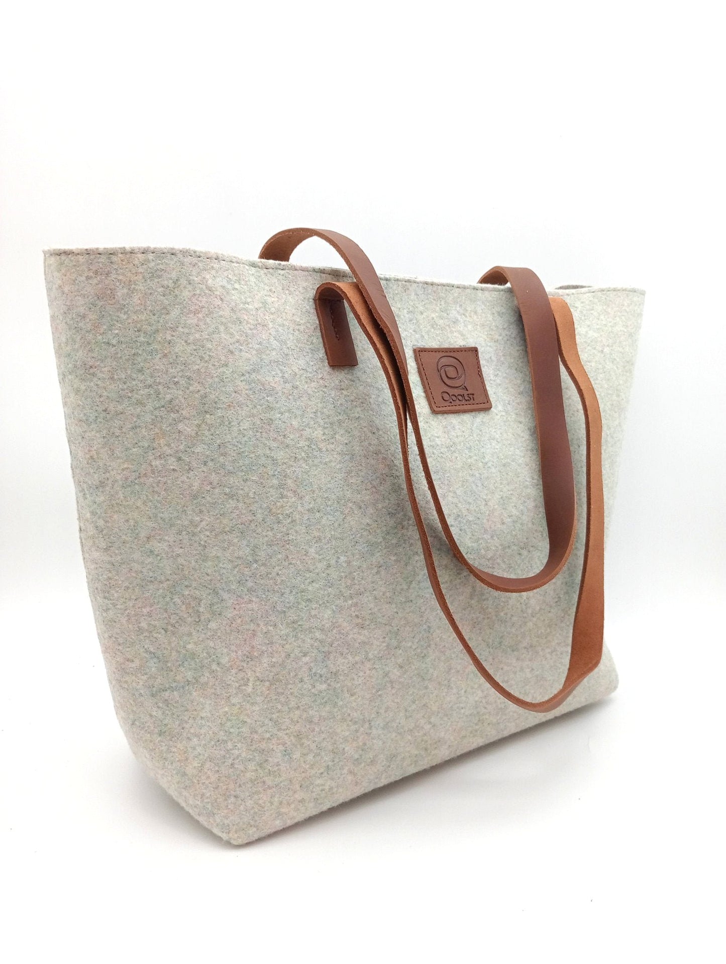 Sac cabas à bandoulière et à main en feutre recyclé Qoolst pour femme