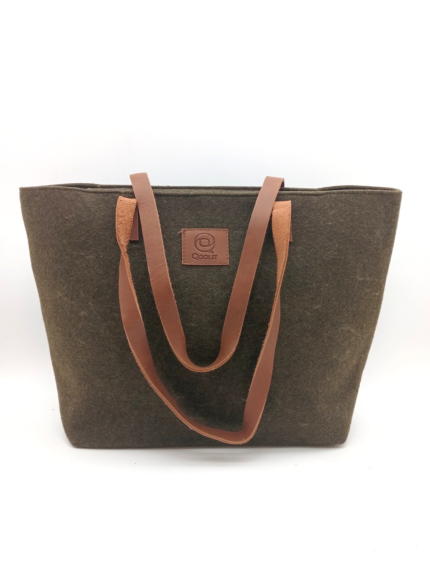 Sac cabas à bandoulière et à main en feutre recyclé Qoolst pour femme