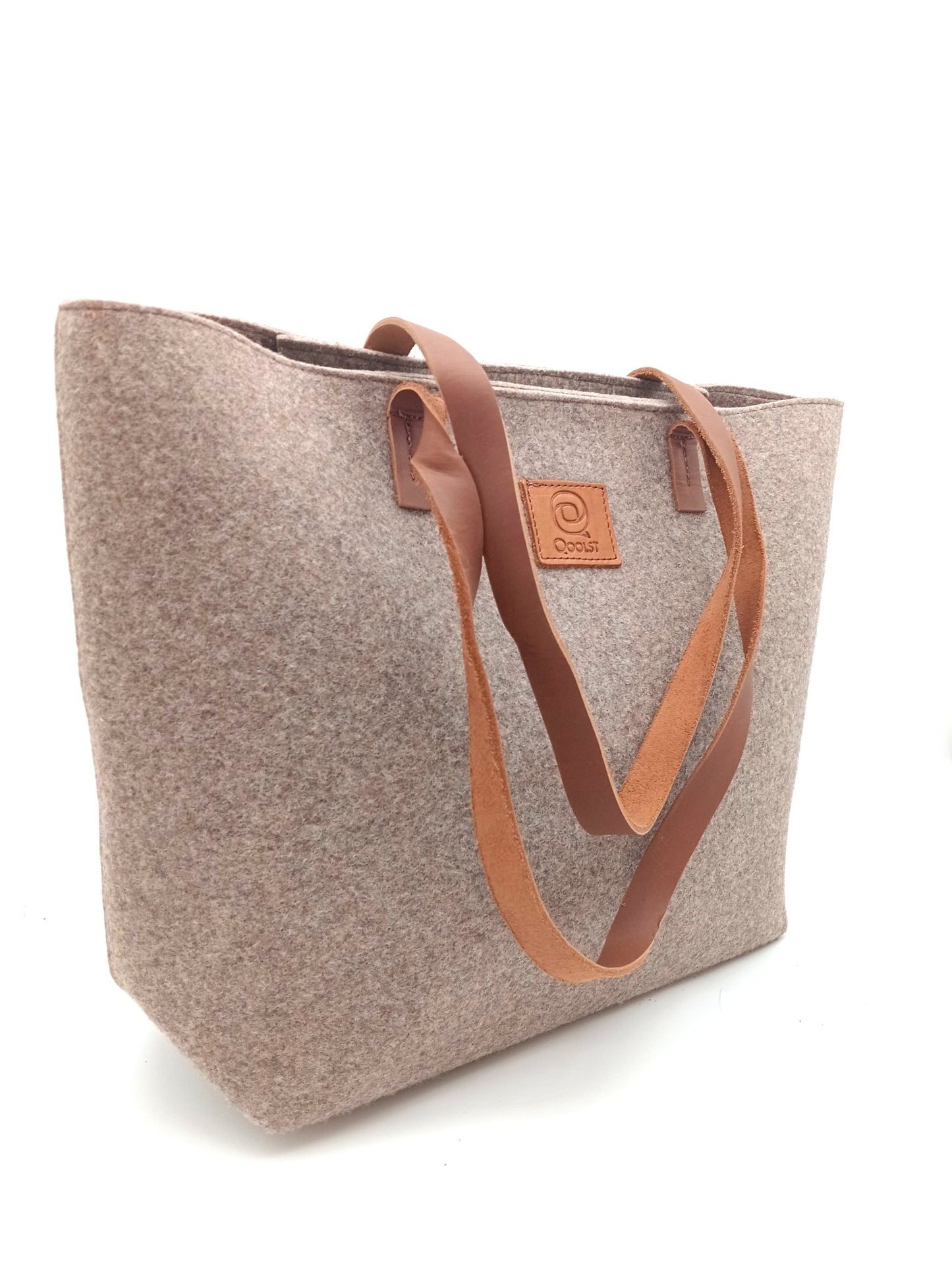 Sac cabas à bandoulière et à main en feutre recyclé Qoolst pour femme