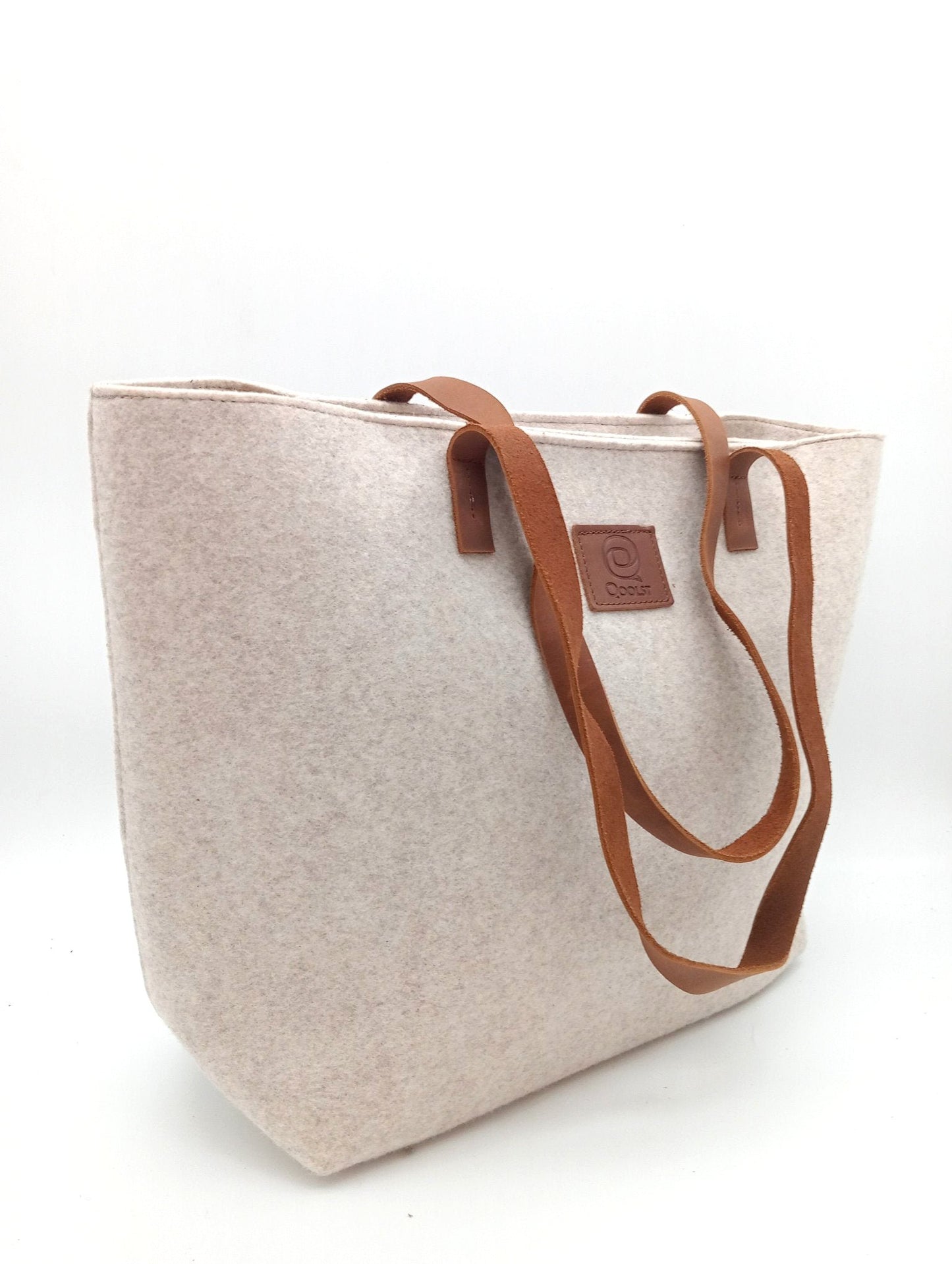 Sac cabas à bandoulière et à main en feutre recyclé Qoolst pour femme
