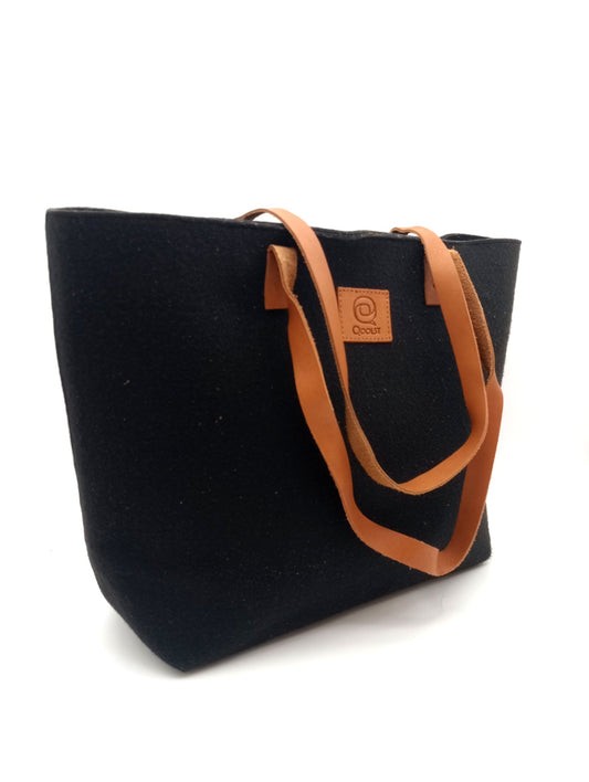 Bolsos shopper de Fieltro Reciclado para mujer de hombro y mano Qoolst Qoobag