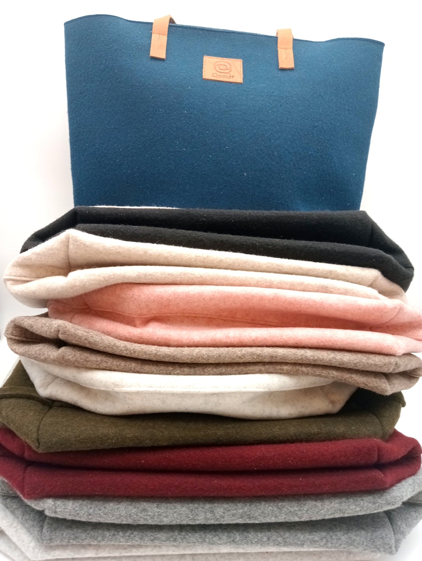 Sac cabas à bandoulière et à main en feutre recyclé Qoolst pour femme