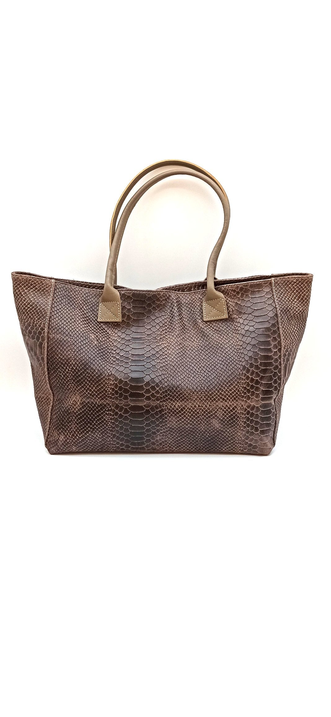 Big Snake Qoolst Sac à bandoulière et sac à main en cuir pour femme
