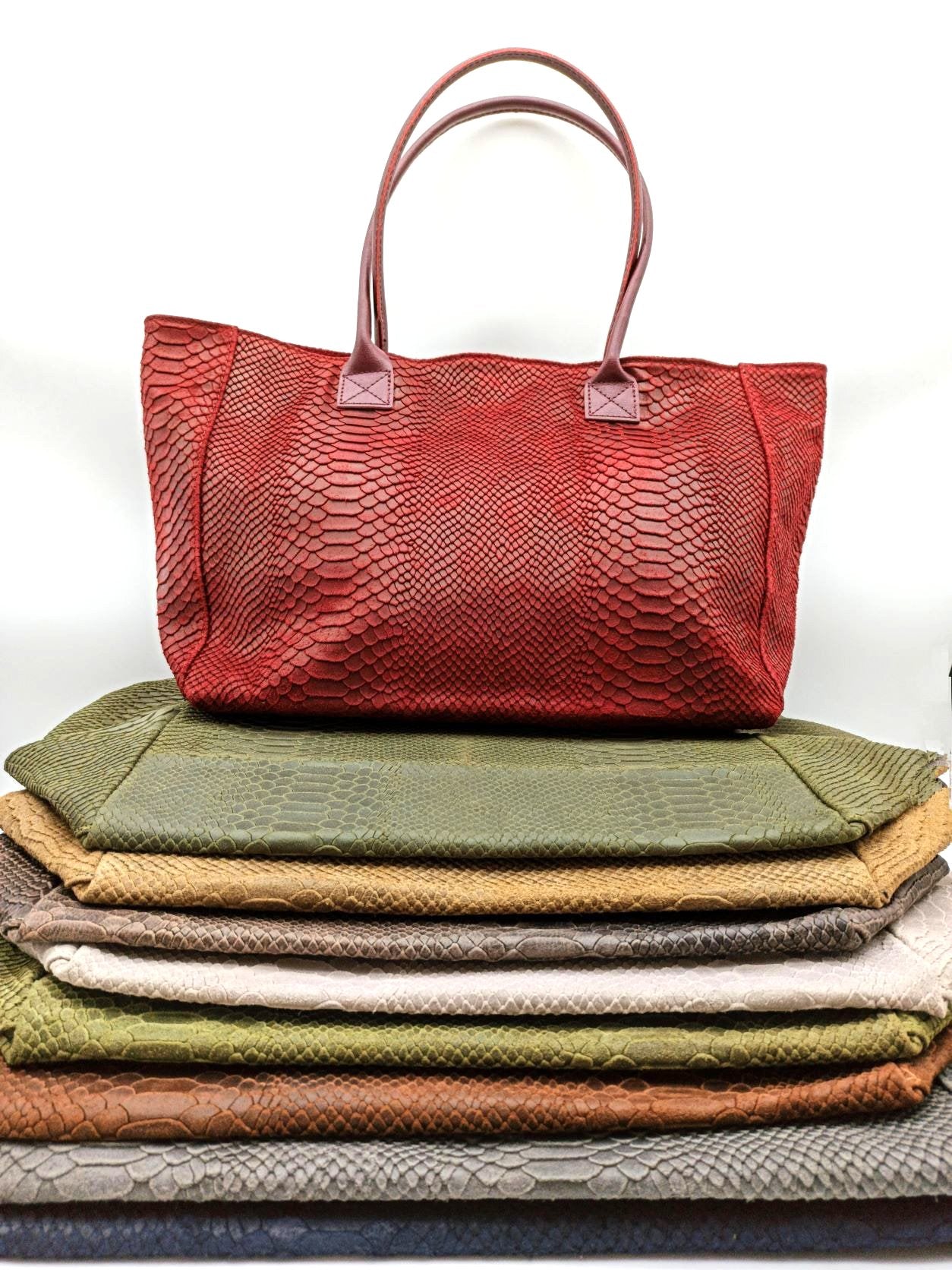 Big Snake Qoolst Sac à bandoulière et sac à main en cuir pour femme