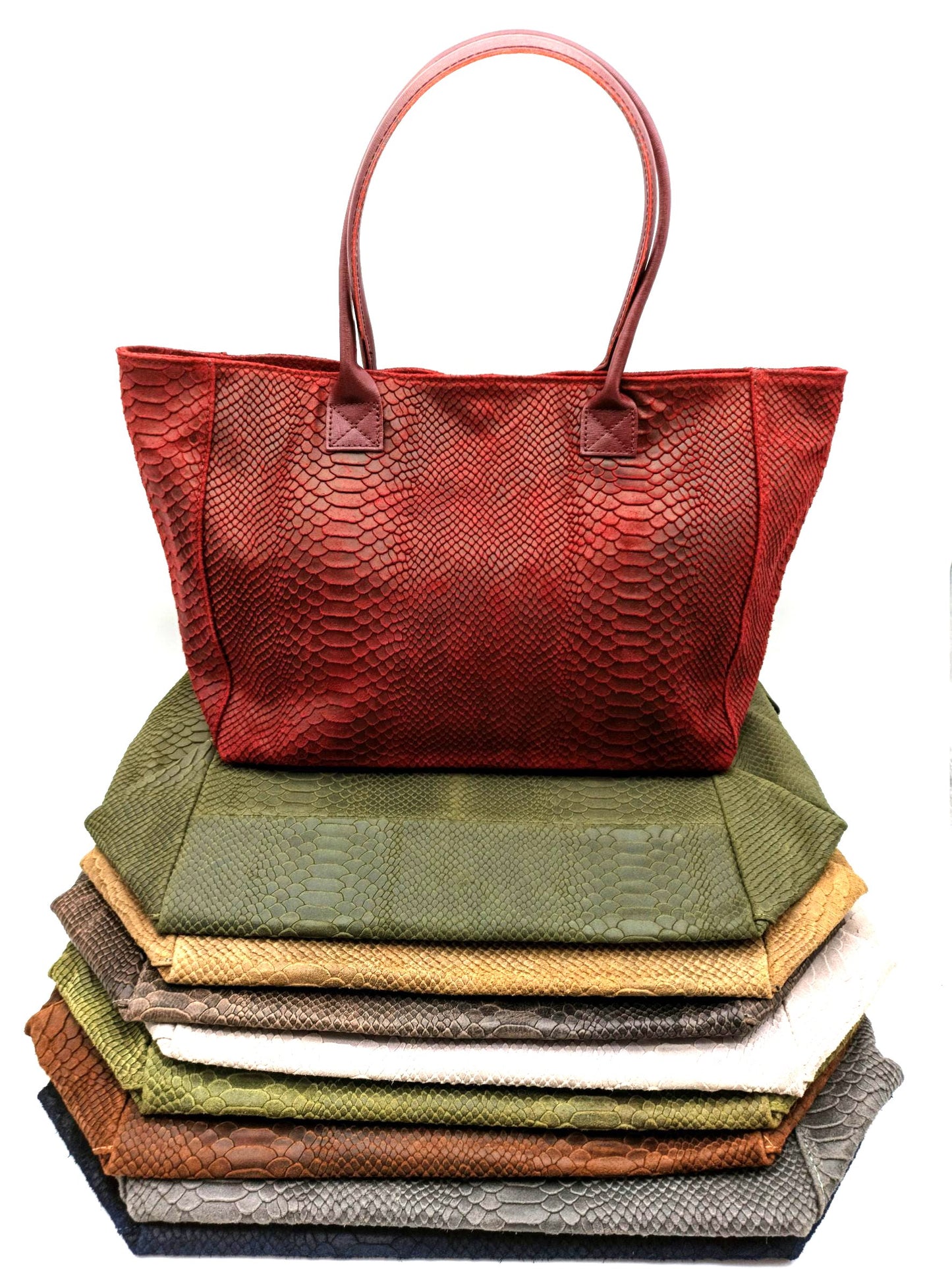 Big Snake Qoolst Sac à bandoulière et sac à main en cuir pour femme