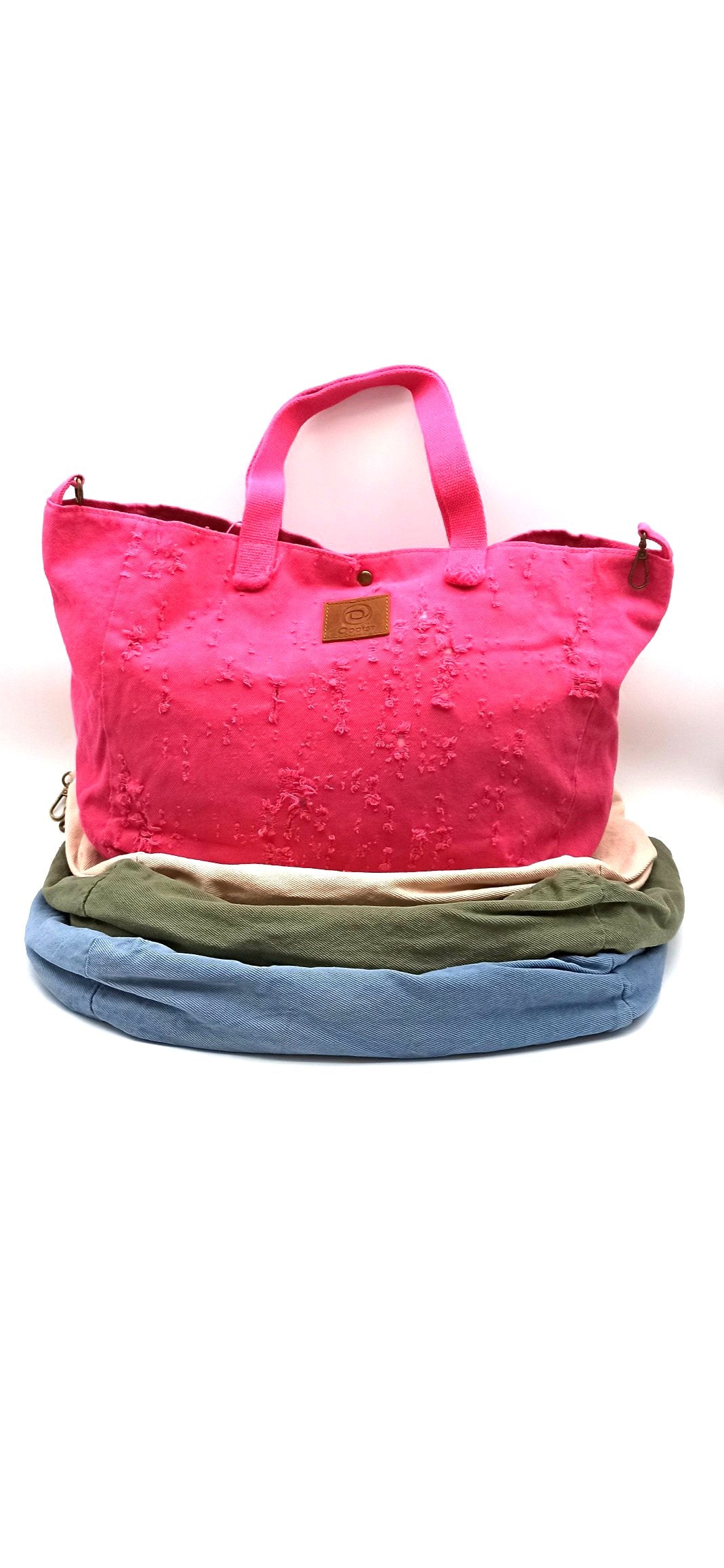 Qoolst sac à bandoulière et à main en coton pour jeunes femmes
